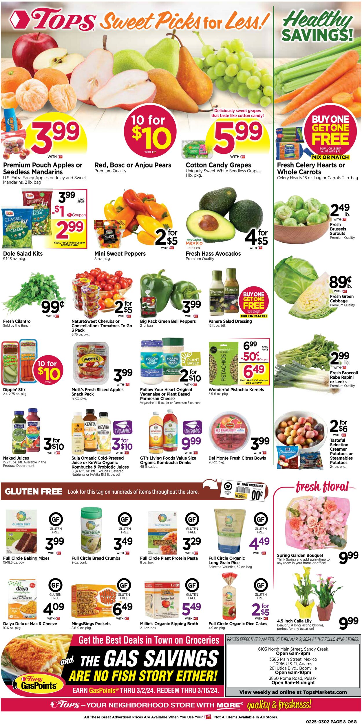 Weekly ad Tops Friendly Markets 02/25/2024 - 03/02/2024