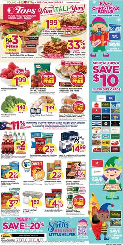 Weekly ad Tops Friendly Markets 11/05/2023 - 11/11/2023