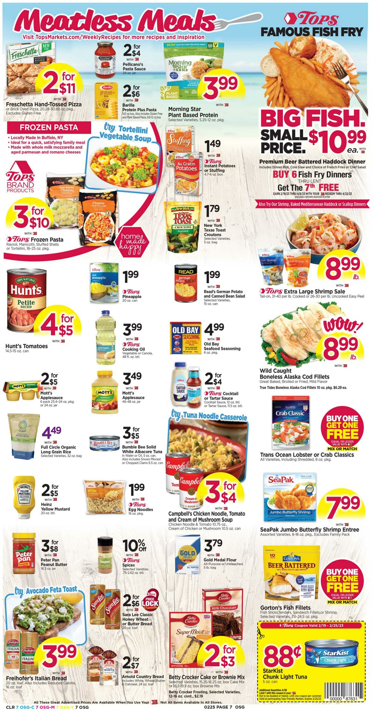 Weekly ad Tops Friendly Markets 02/19/2023 - 02/25/2023