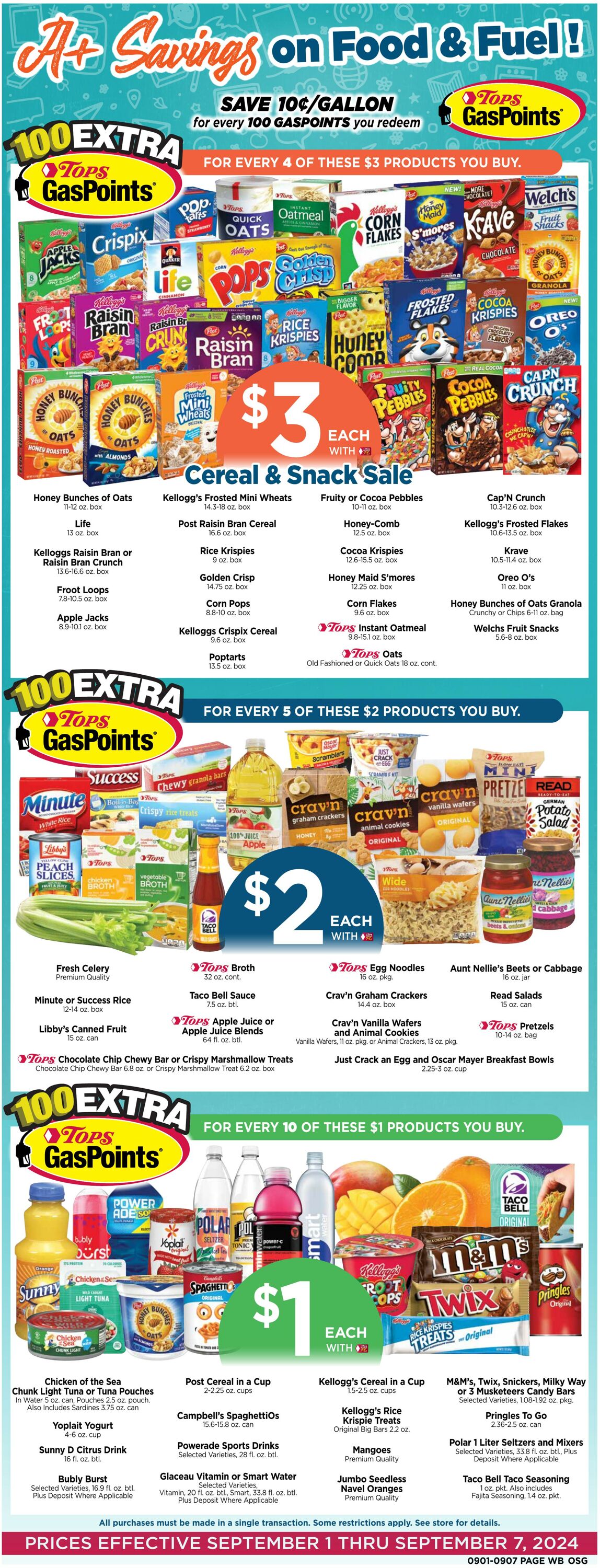 Weekly ad Tops Friendly Markets 09/01/2024 - 09/07/2024