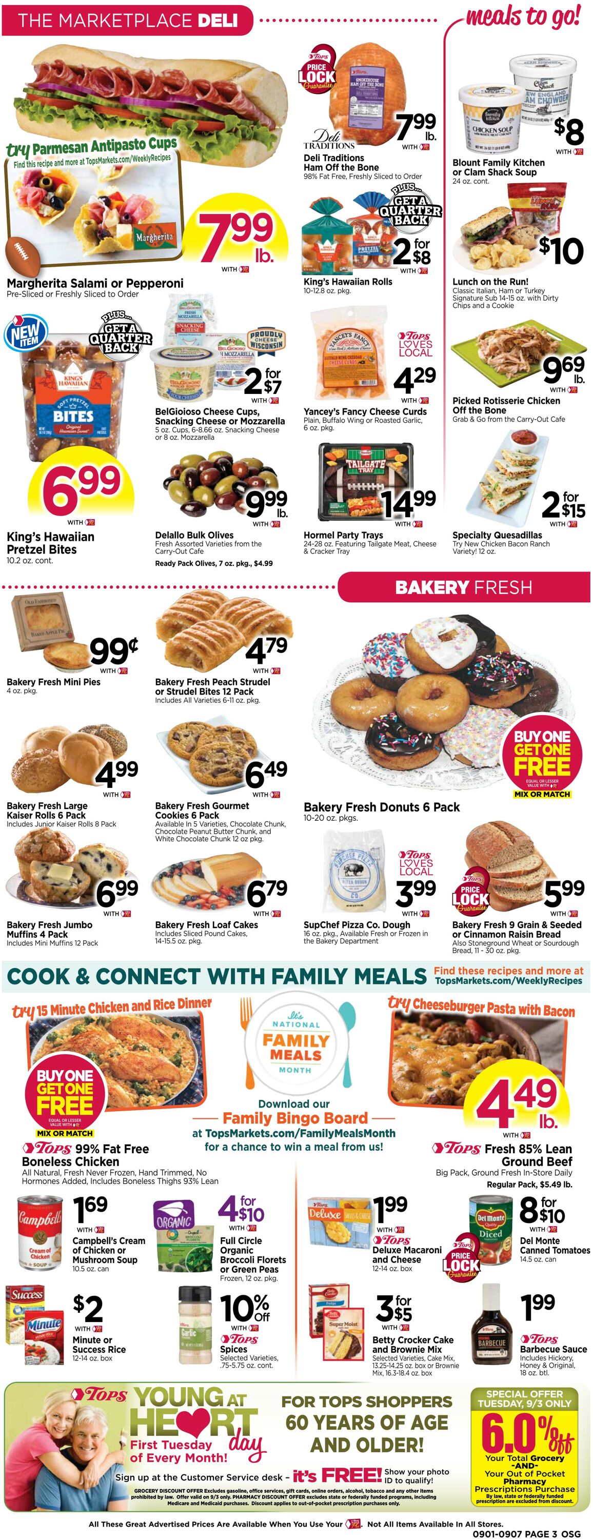 Weekly ad Tops Friendly Markets 09/01/2024 - 09/07/2024