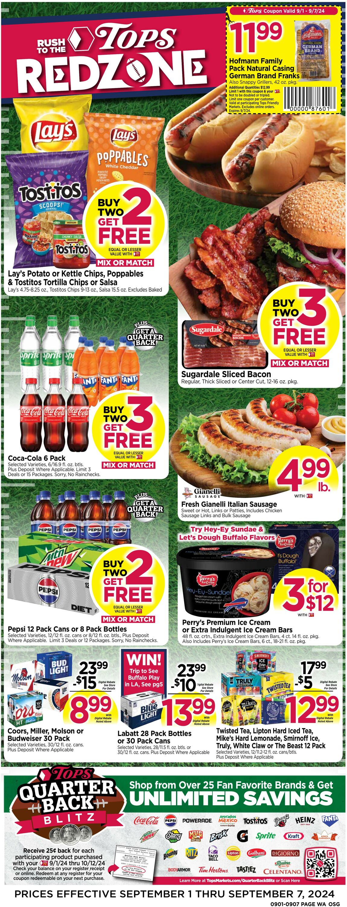 Weekly ad Tops Friendly Markets 09/01/2024 - 09/07/2024