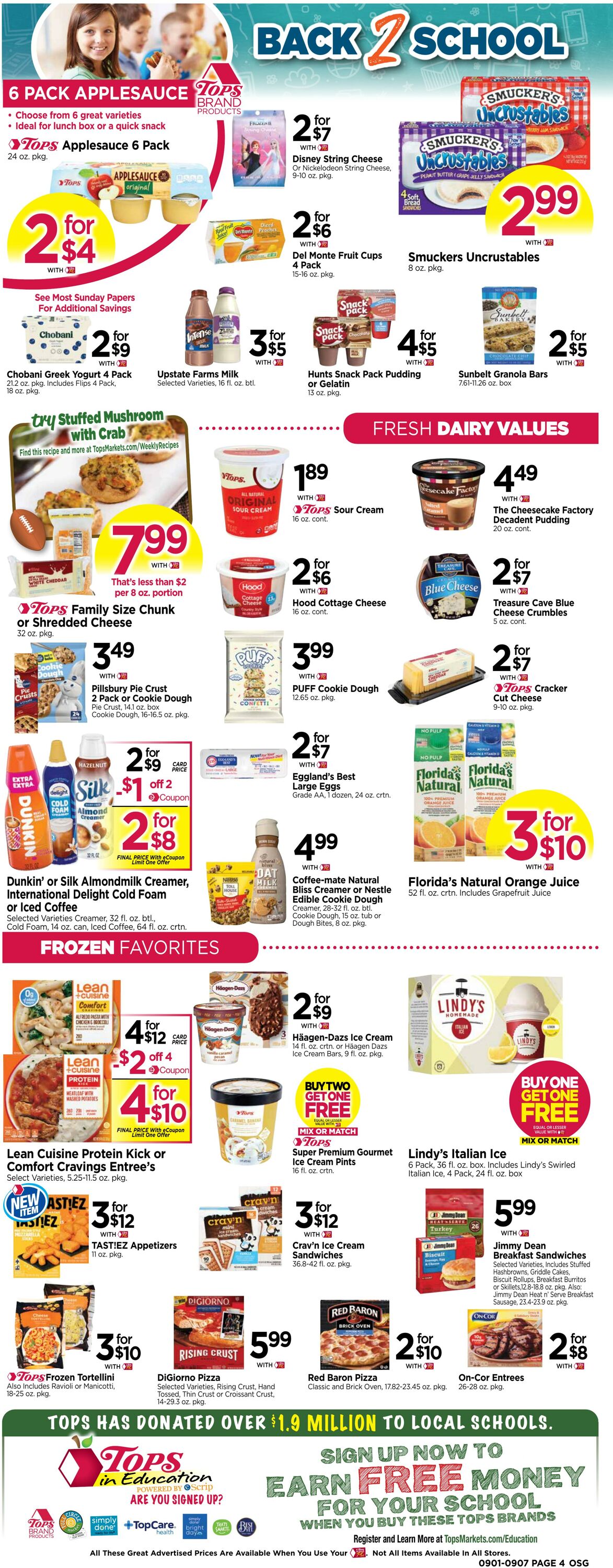 Weekly ad Tops Friendly Markets 09/01/2024 - 09/07/2024