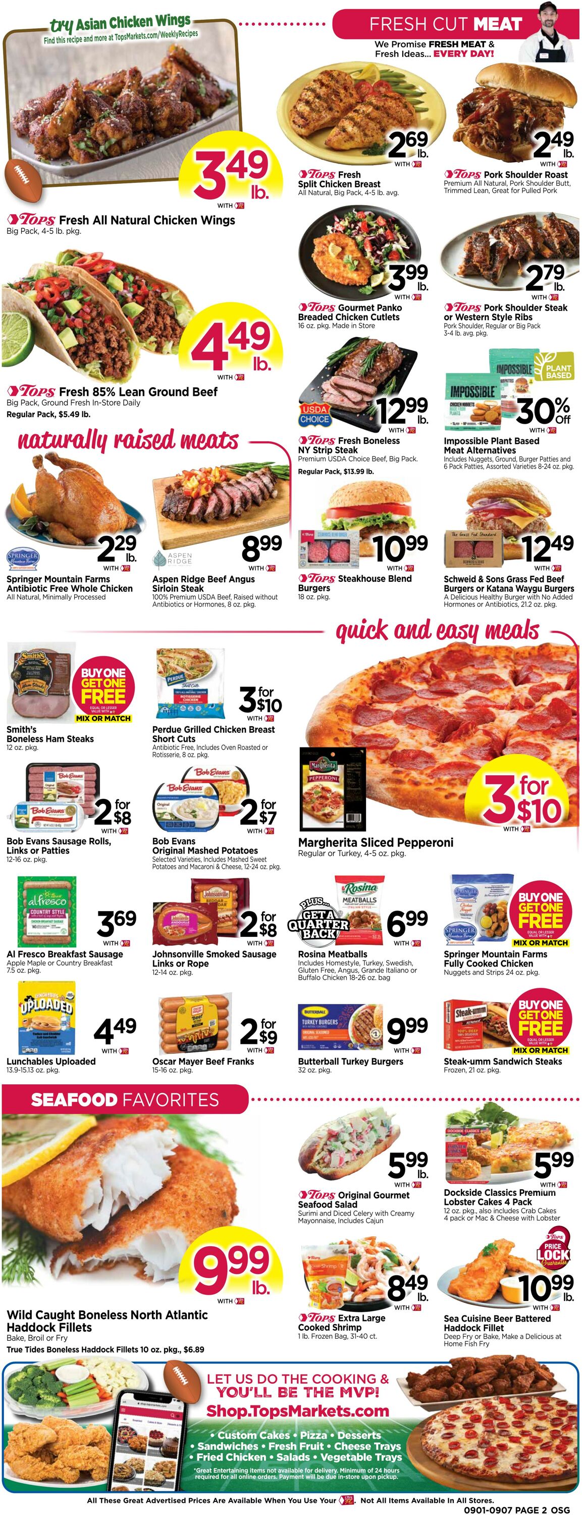 Weekly ad Tops Friendly Markets 09/01/2024 - 09/07/2024