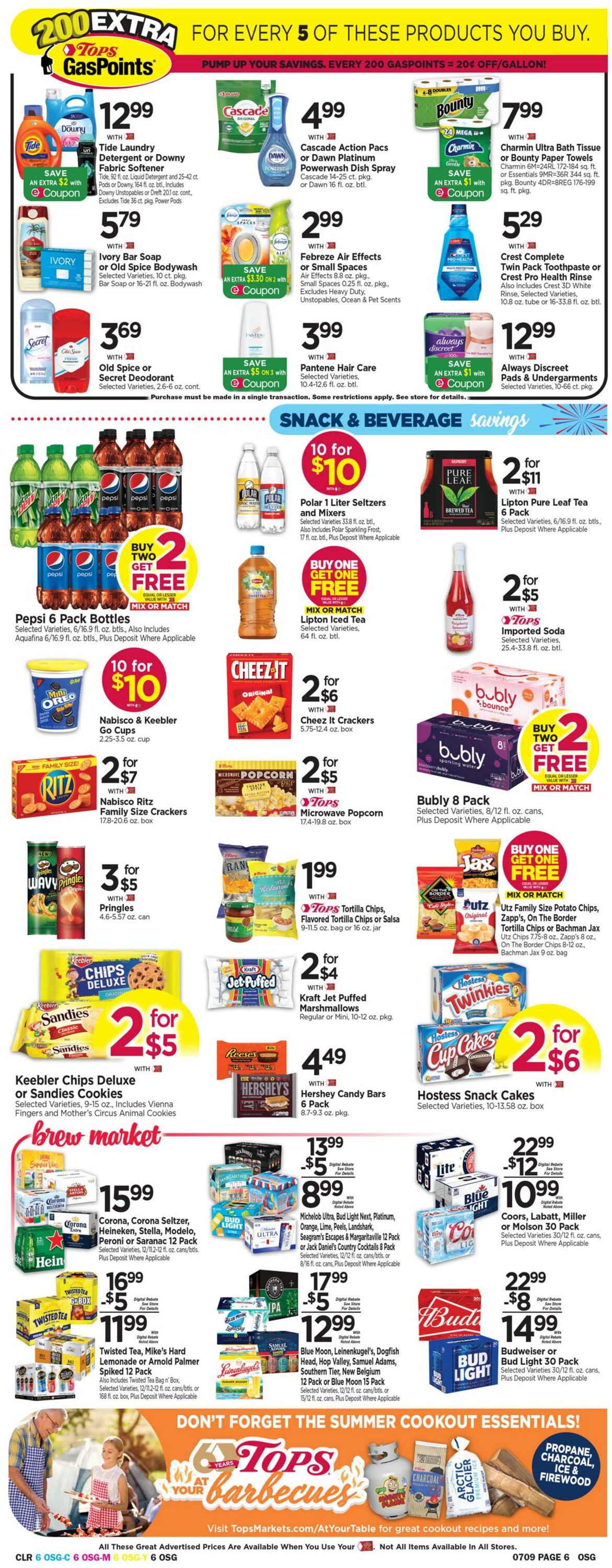 Weekly ad Tops Friendly Markets 07/03/2022 - 07/09/2022