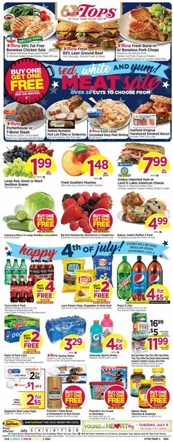 Weekly ad Tops Friendly Markets 07/03/2022-07/09/2022