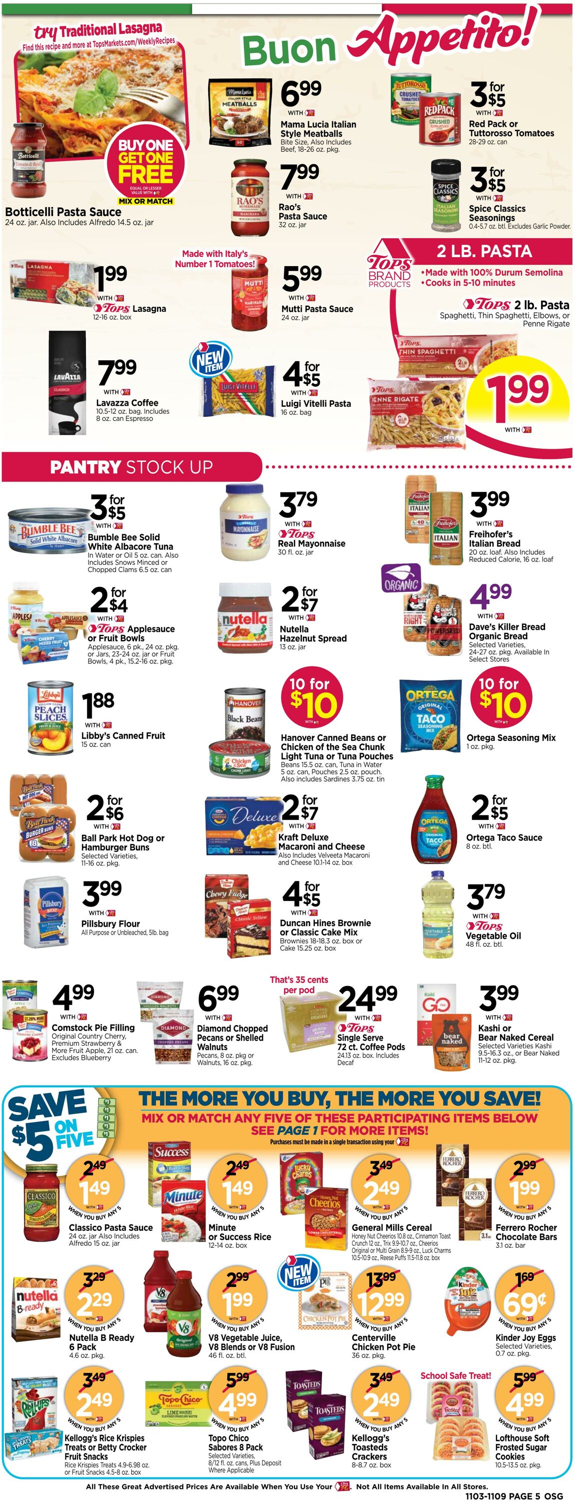 Weekly ad Tops Friendly Markets 11/03/2024 - 11/09/2024