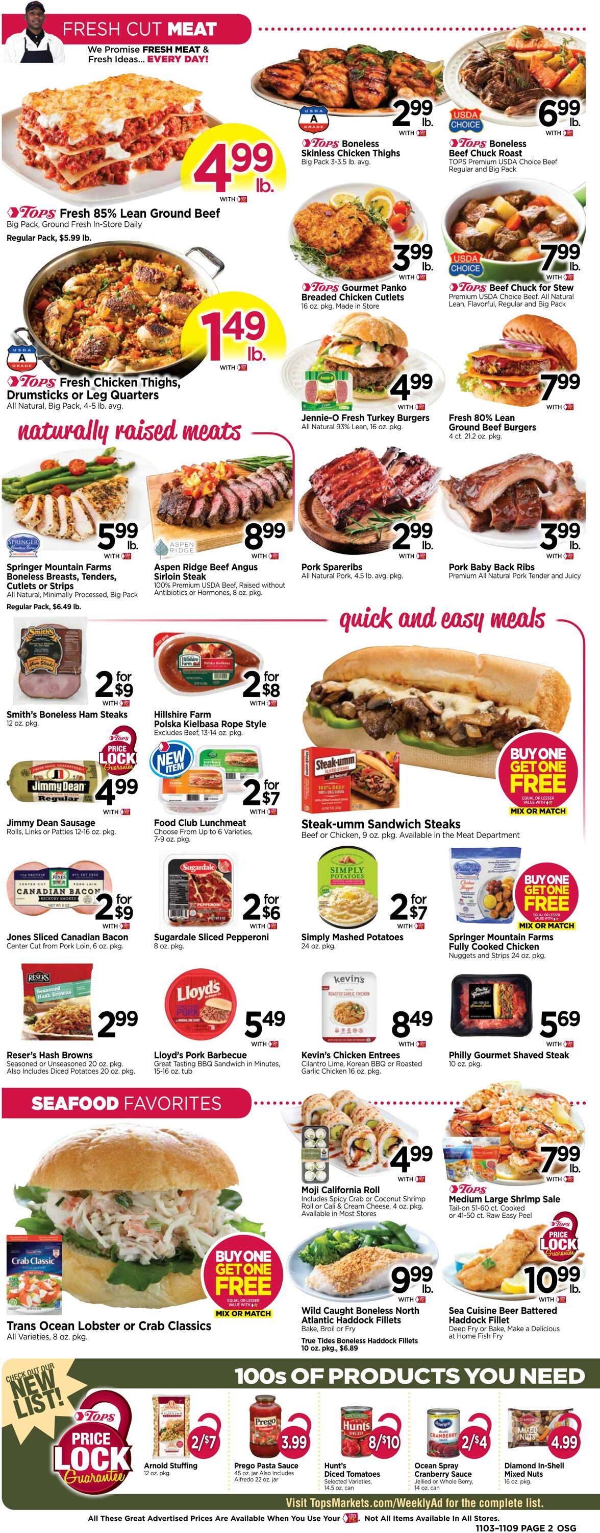 Weekly ad Tops Friendly Markets 11/03/2024 - 11/09/2024