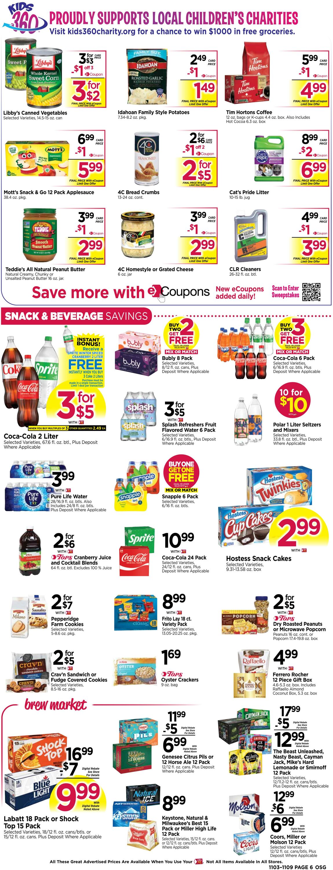 Weekly ad Tops Friendly Markets 11/03/2024 - 11/09/2024