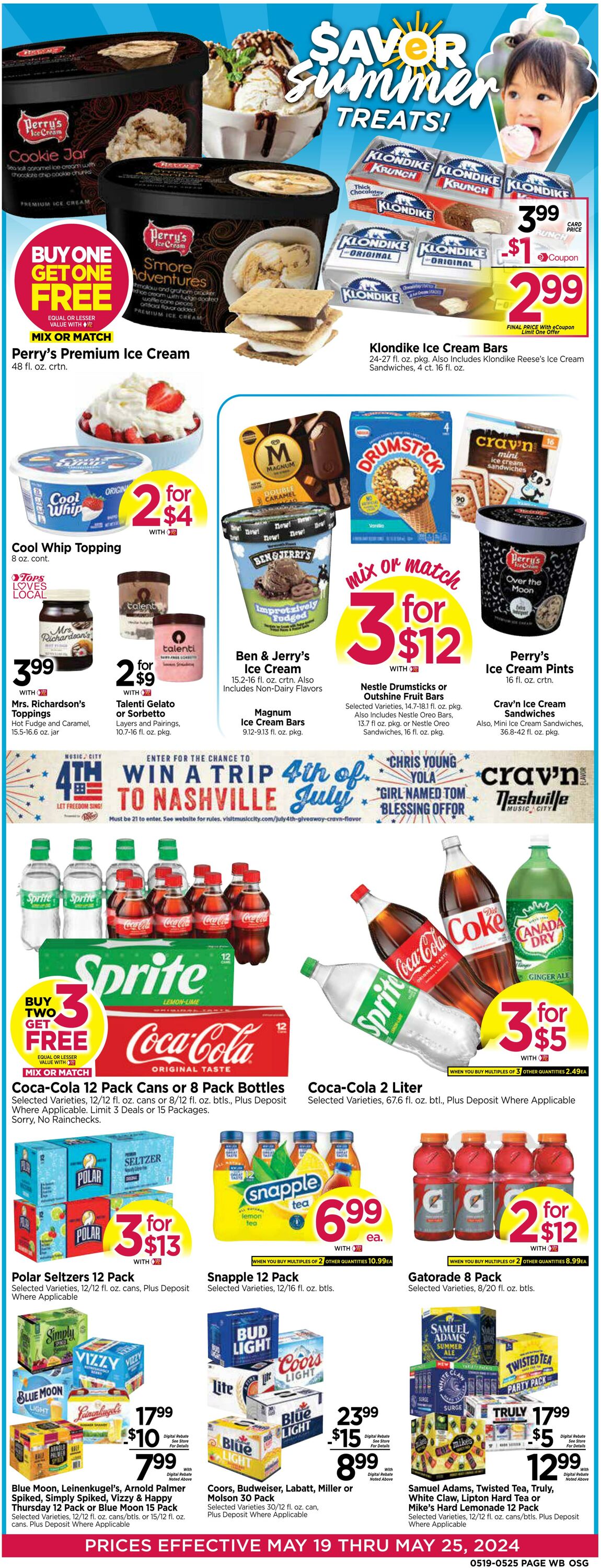 Weekly ad Tops Friendly Markets 05/19/2024 - 05/25/2024