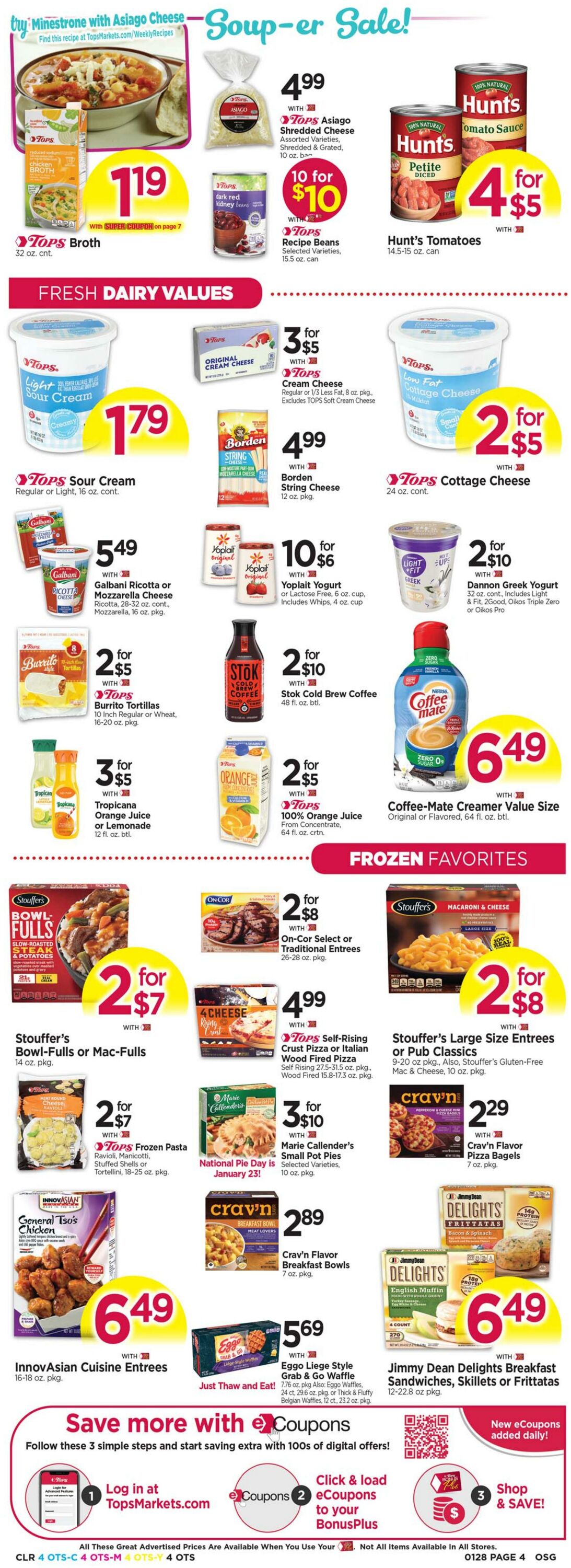 Weekly ad Tops Friendly Markets 01/22/2023 - 01/28/2023