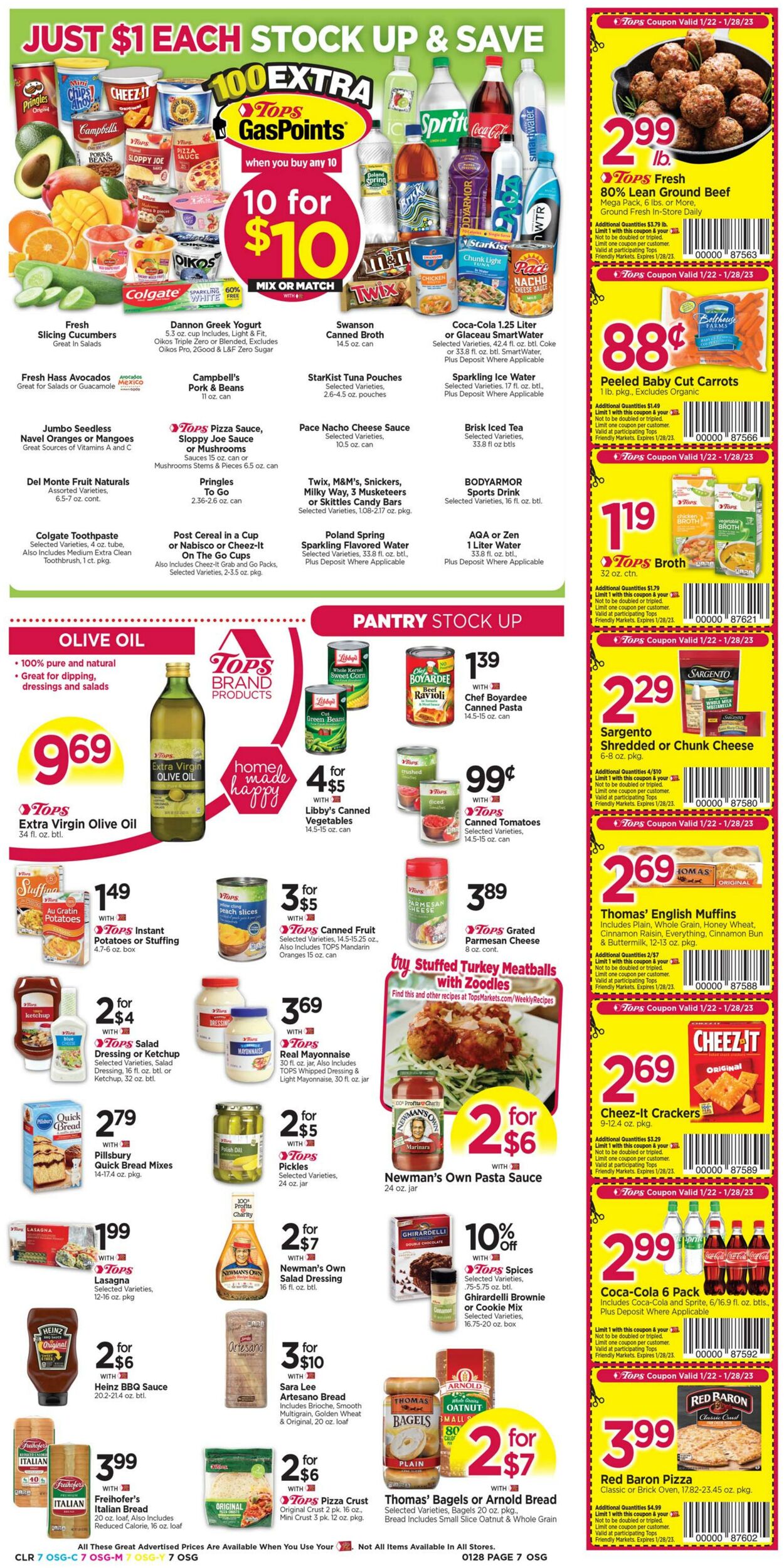 Weekly ad Tops Friendly Markets 01/22/2023 - 01/28/2023