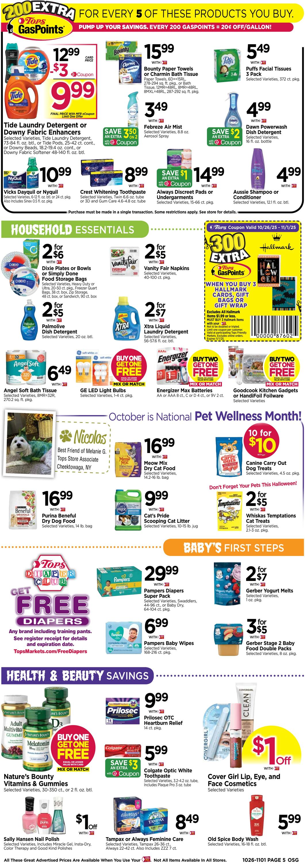 Weekly ad Tops Friendly Markets 10/26/2025 - 11/01/2025