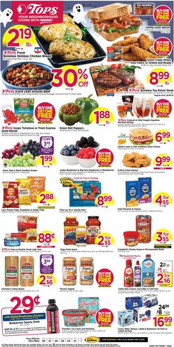 Weekly ad Tops Friendly Markets 10/26/2025 - 11/01/2025