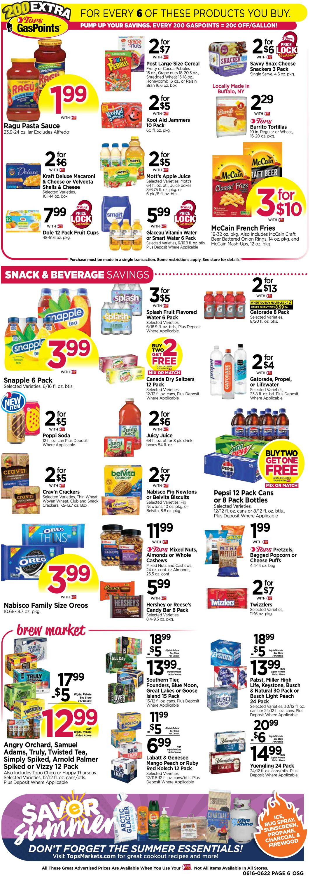 Weekly ad Tops Friendly Markets 06/16/2024 - 06/22/2024