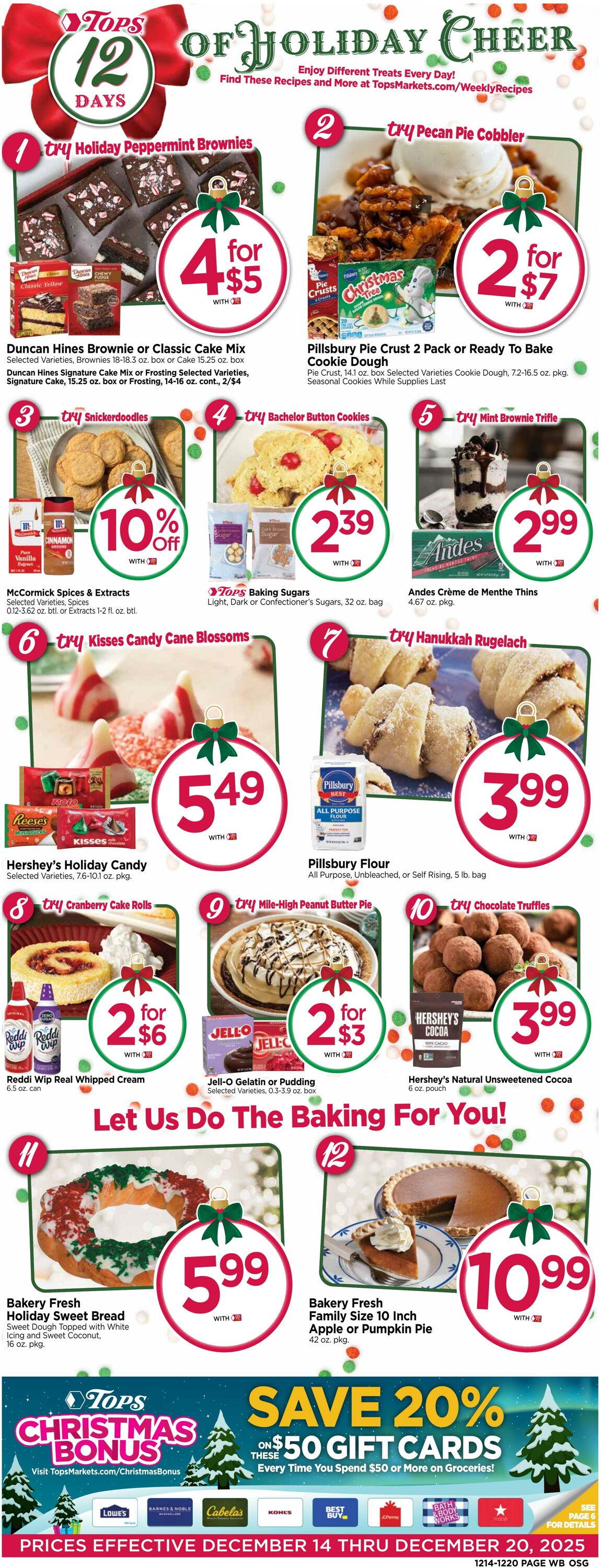 Weekly ad Tops Friendly Markets 12/14/2025 - 12/20/2025
