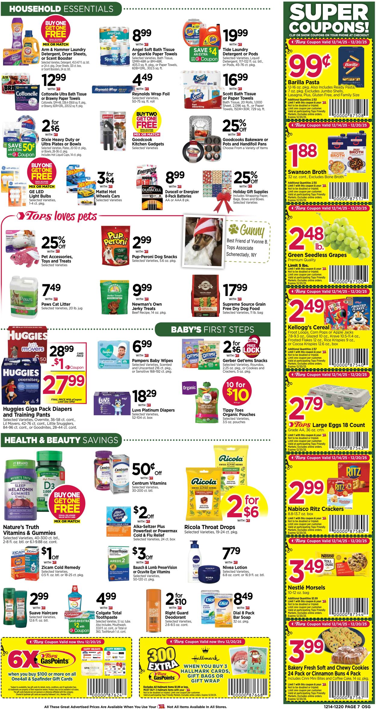 Weekly ad Tops Friendly Markets 12/14/2025 - 12/20/2025