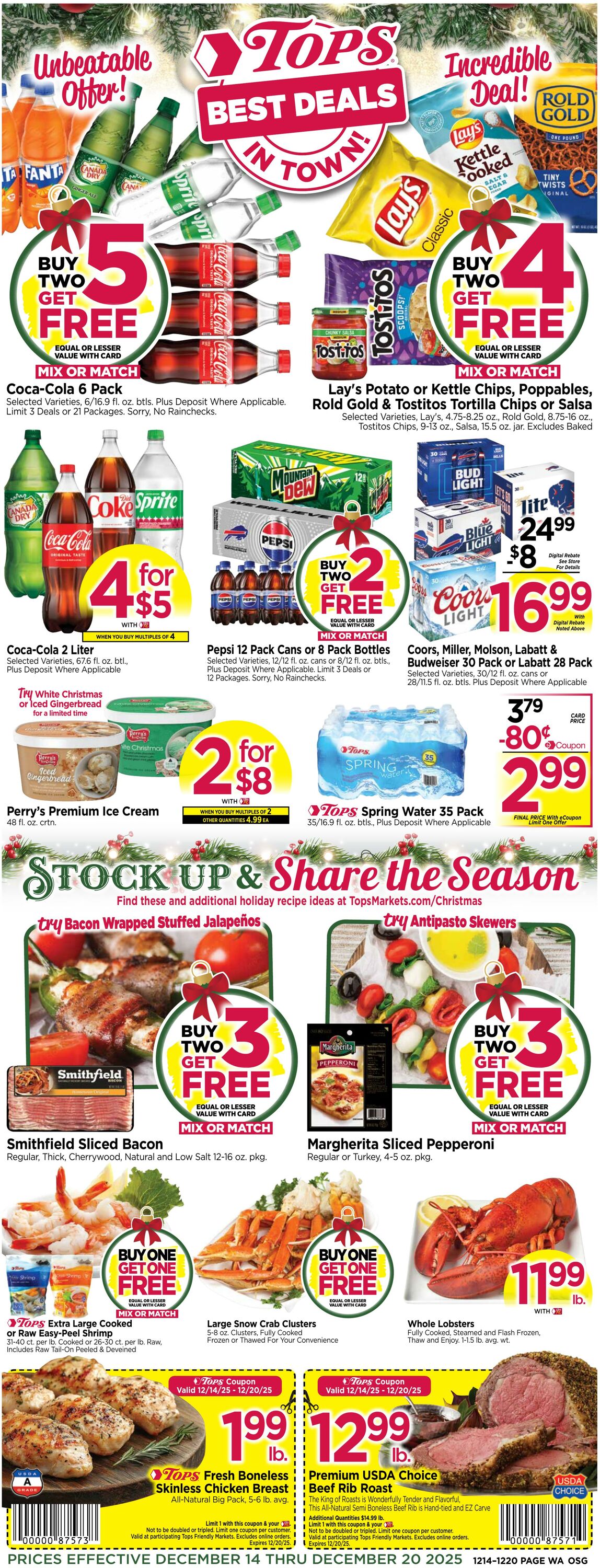 Weekly ad Tops Friendly Markets 12/14/2025 - 12/20/2025