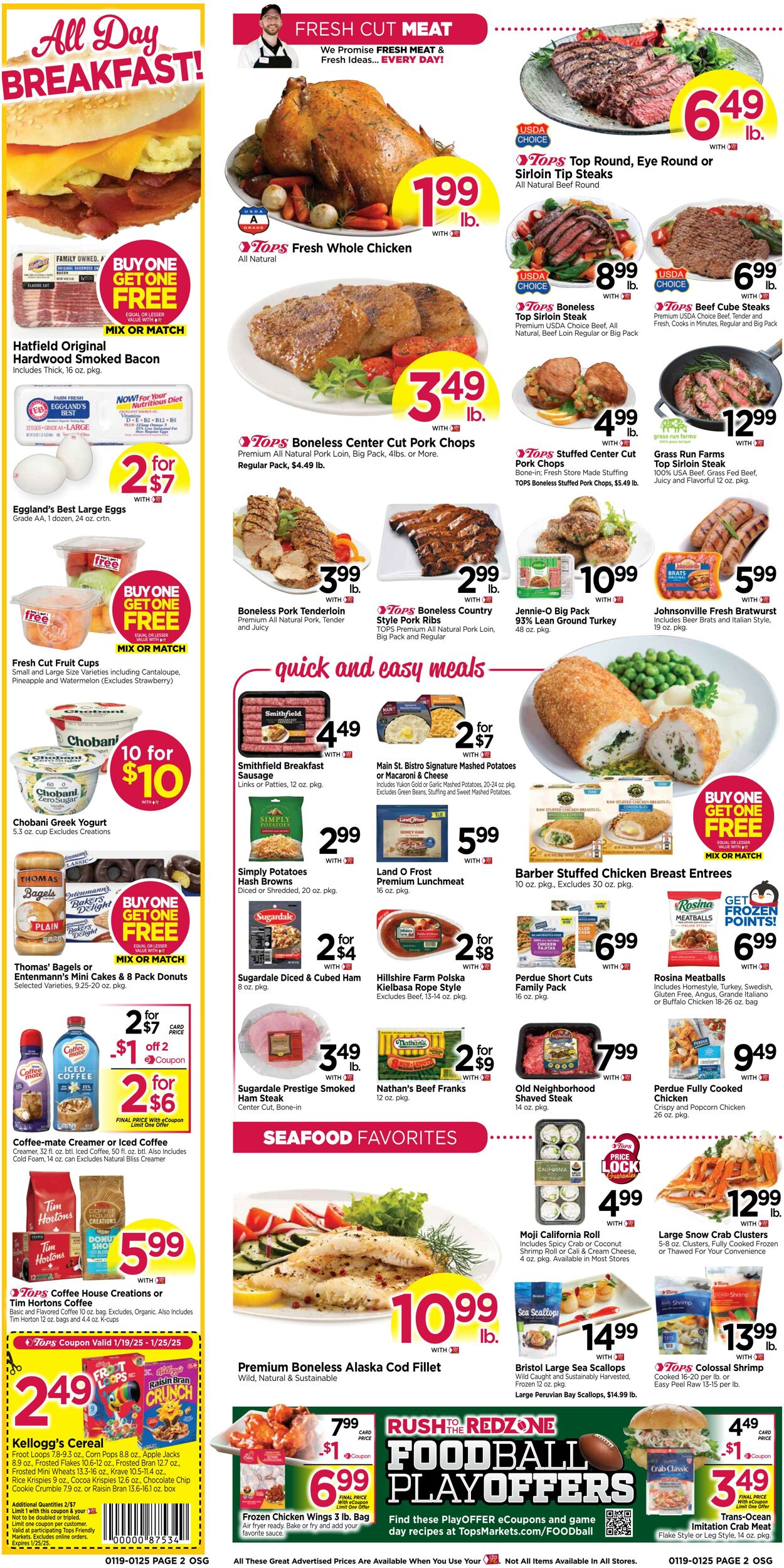 Weekly ad Tops Friendly Markets 01/19/2025 - 01/25/2025