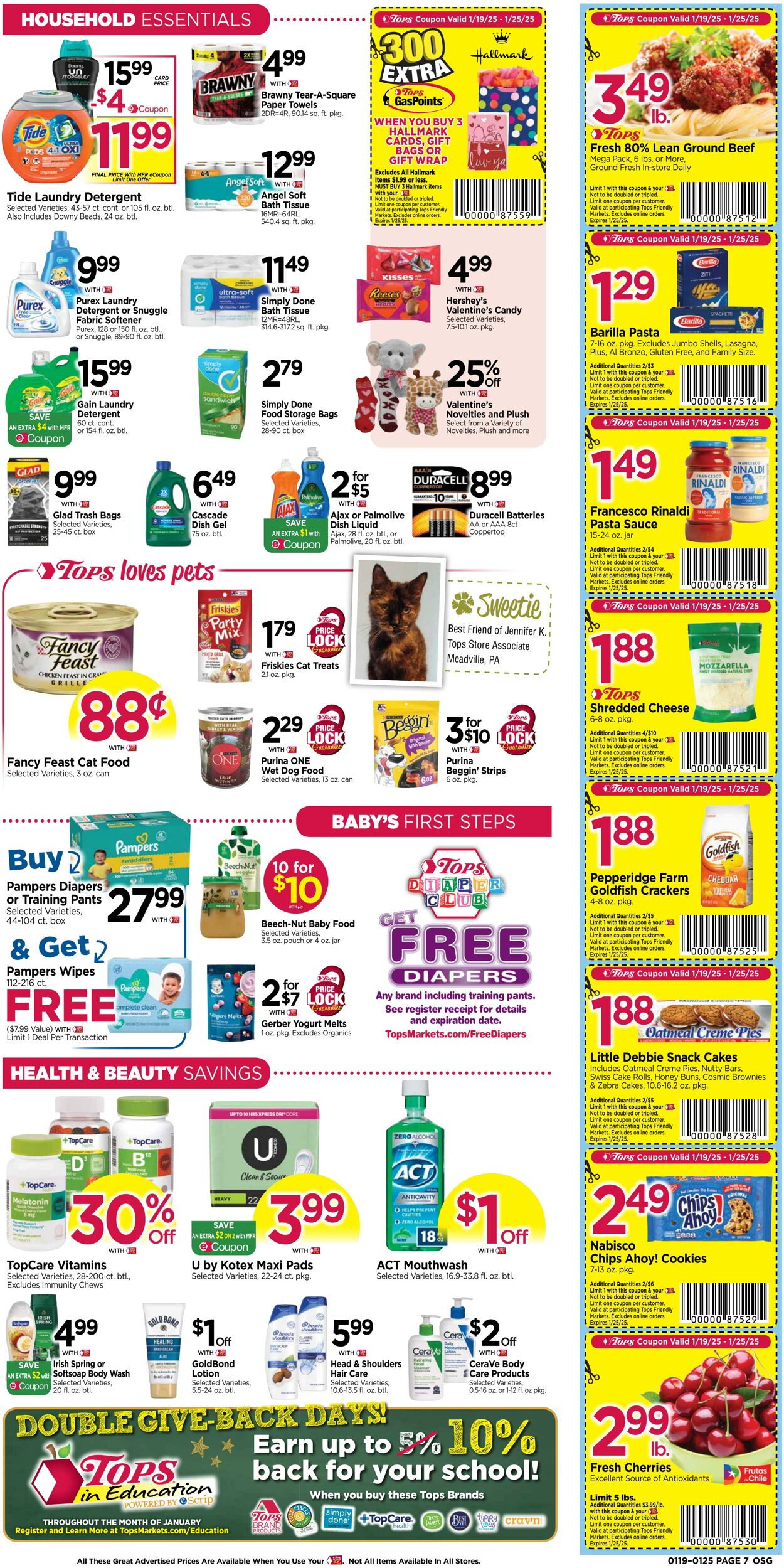 Weekly ad Tops Friendly Markets 01/19/2025 - 01/25/2025