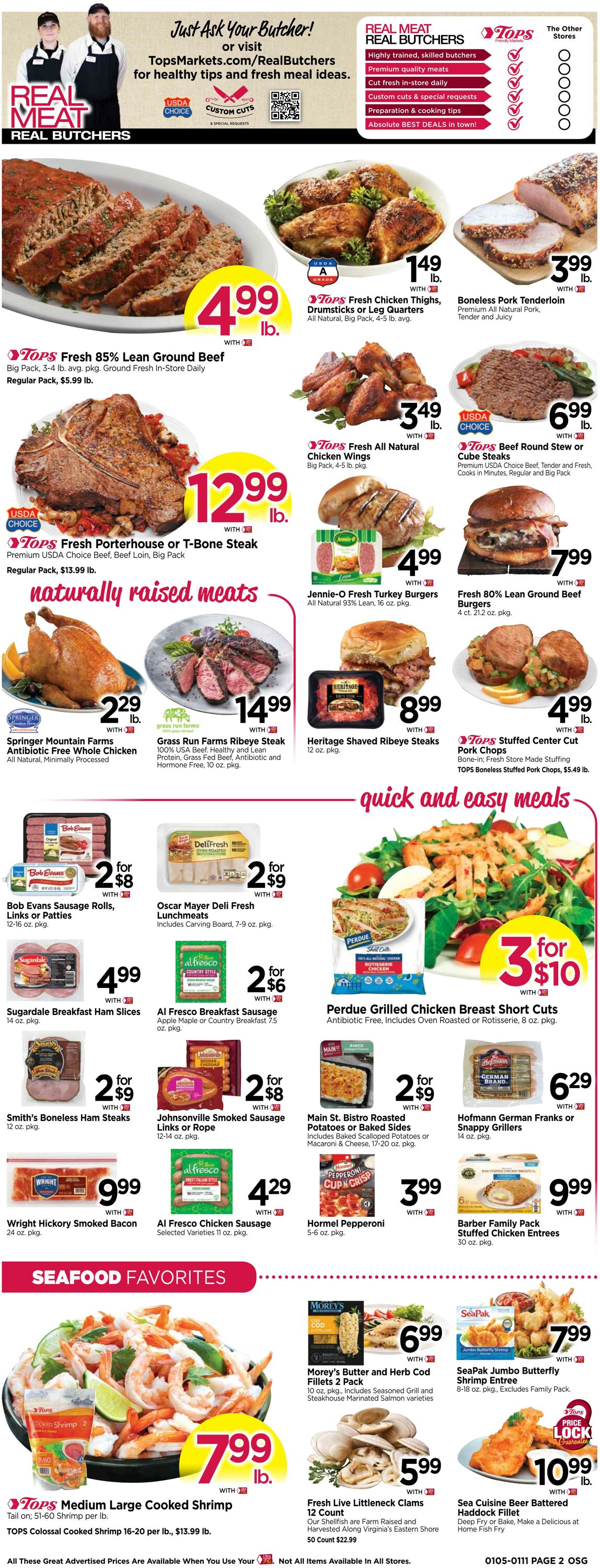 Weekly ad Tops Friendly Markets 01/05/2025 - 01/11/2025