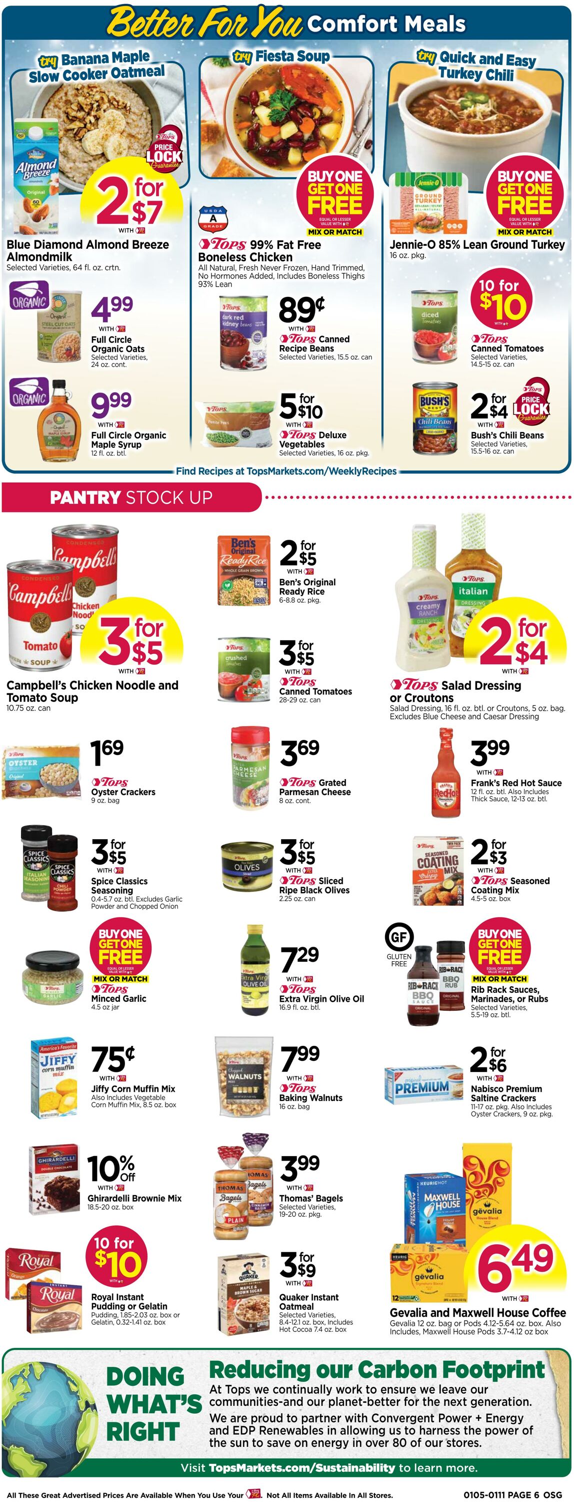 Weekly ad Tops Friendly Markets 01/05/2025 - 01/11/2025