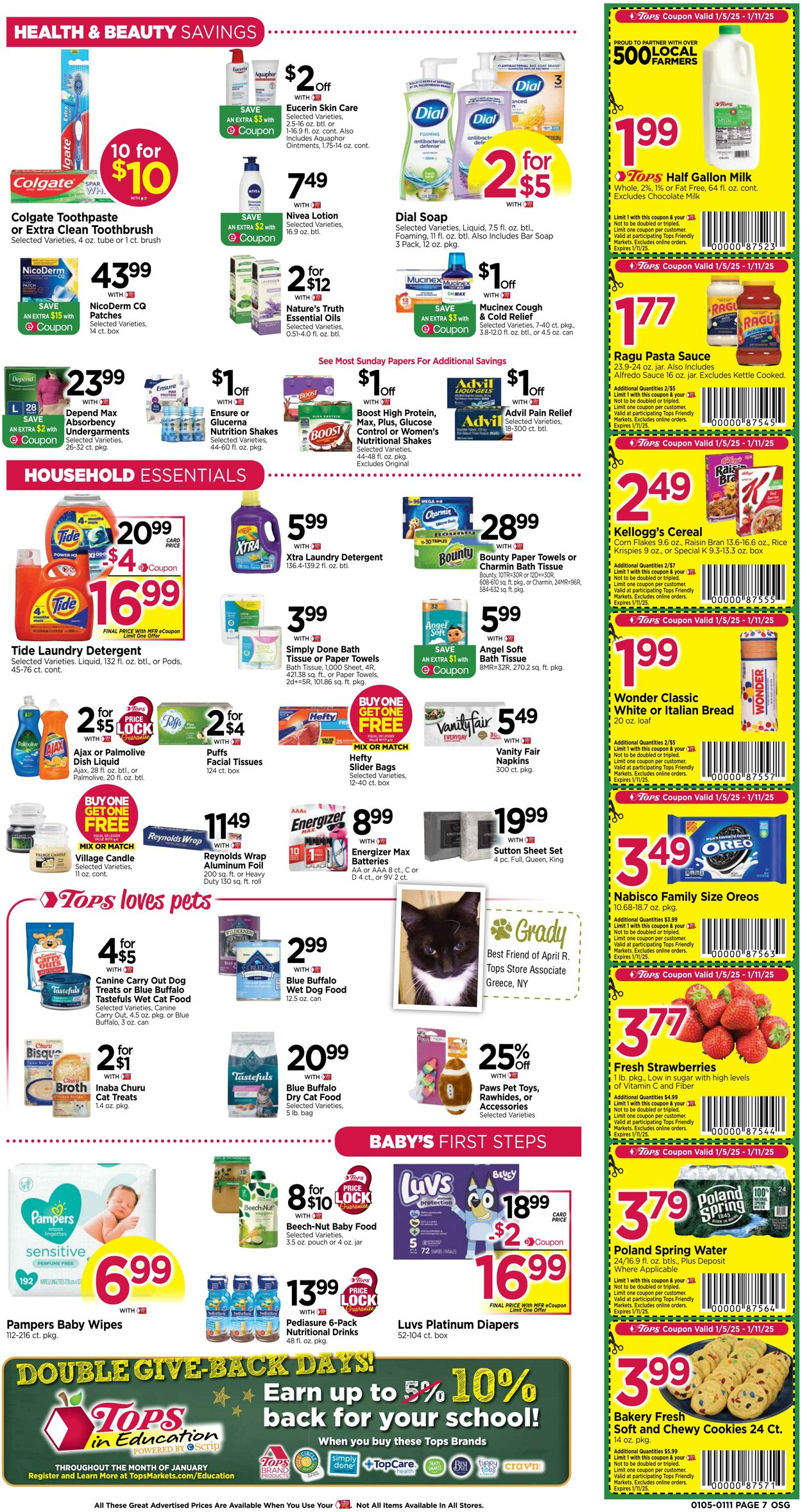 Weekly ad Tops Friendly Markets 01/05/2025 - 01/11/2025