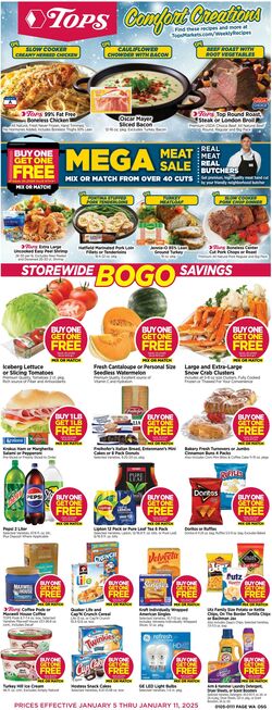 Weekly ad Tops Friendly Markets 01/05/2025 - 01/11/2025