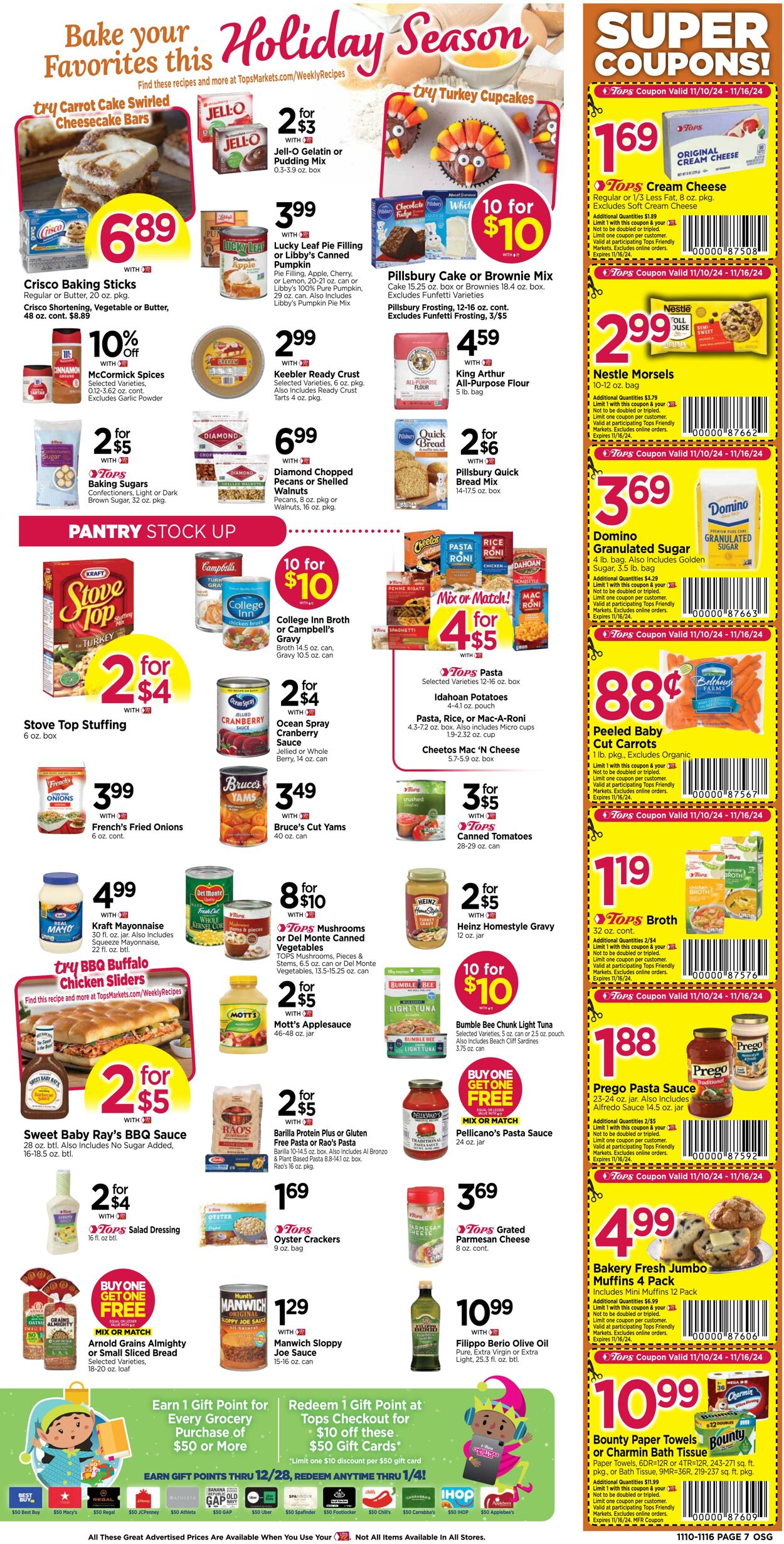 Weekly ad Tops Friendly Markets 11/10/2024 - 11/16/2024