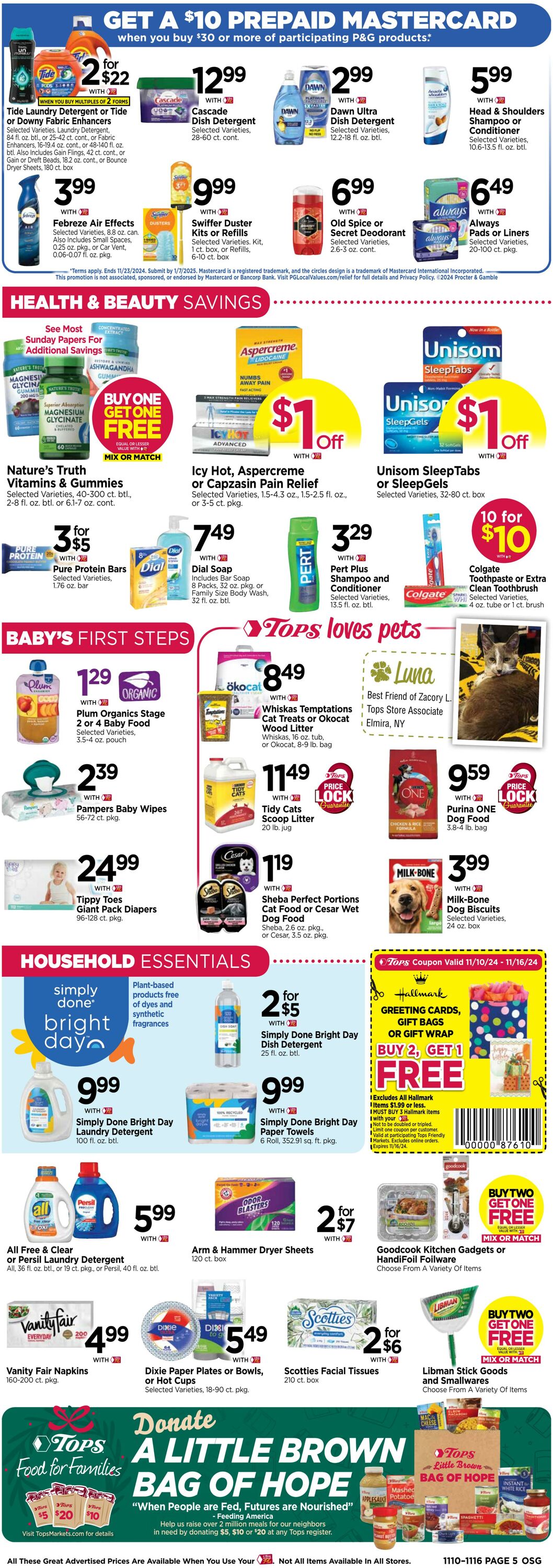 Weekly ad Tops Friendly Markets 11/10/2024 - 11/16/2024