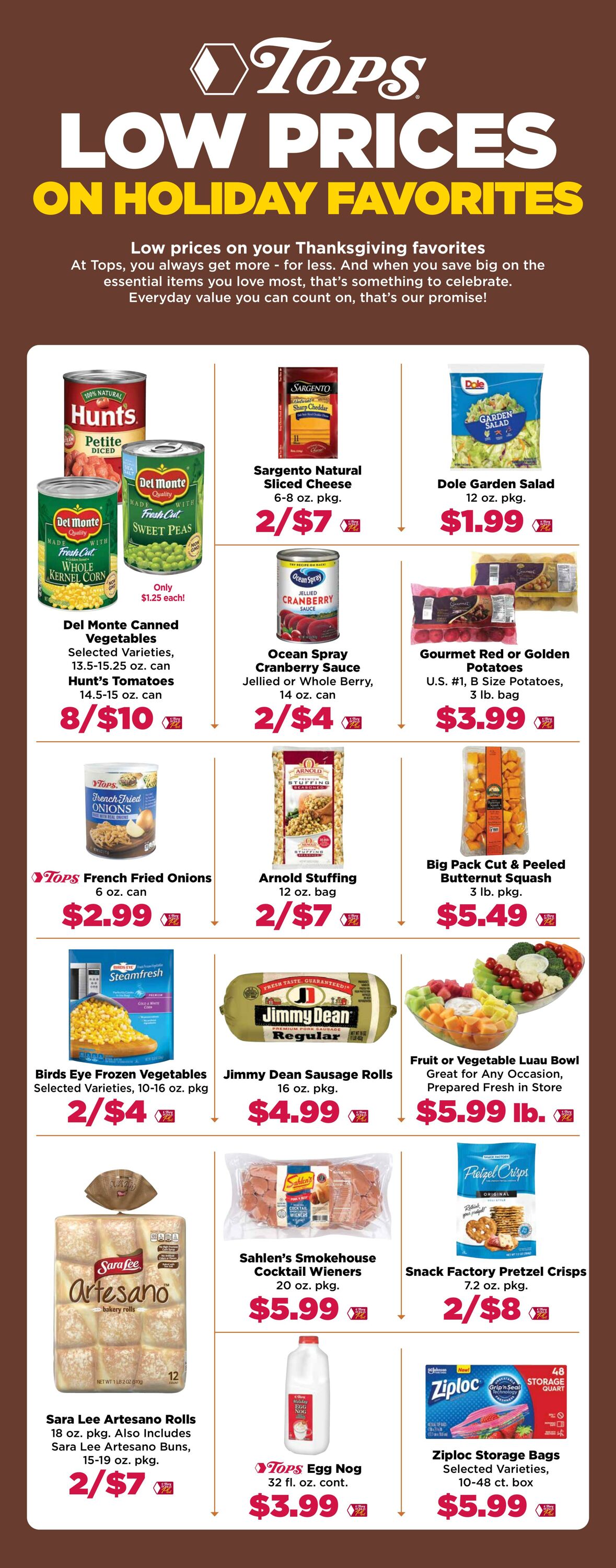 Weekly ad Tops Friendly Markets 11/10/2024 - 11/16/2024