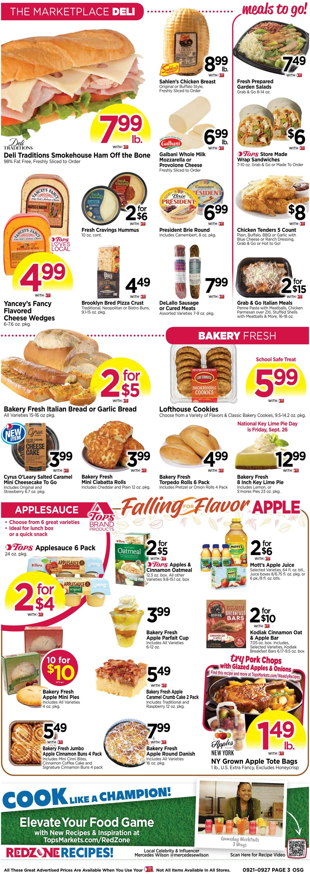 Weekly ad Tops Friendly Markets 09/21/2025 - 09/27/2025
