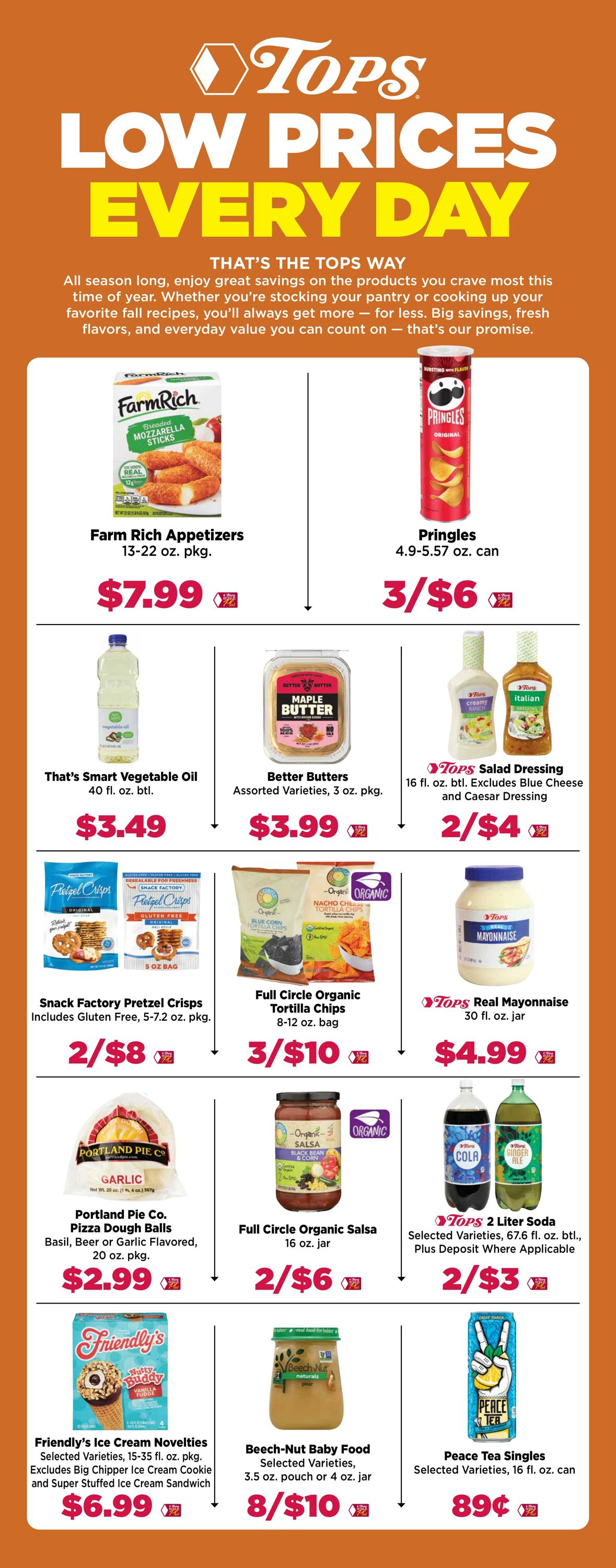 Weekly ad Tops Friendly Markets 09/21/2025 - 09/27/2025