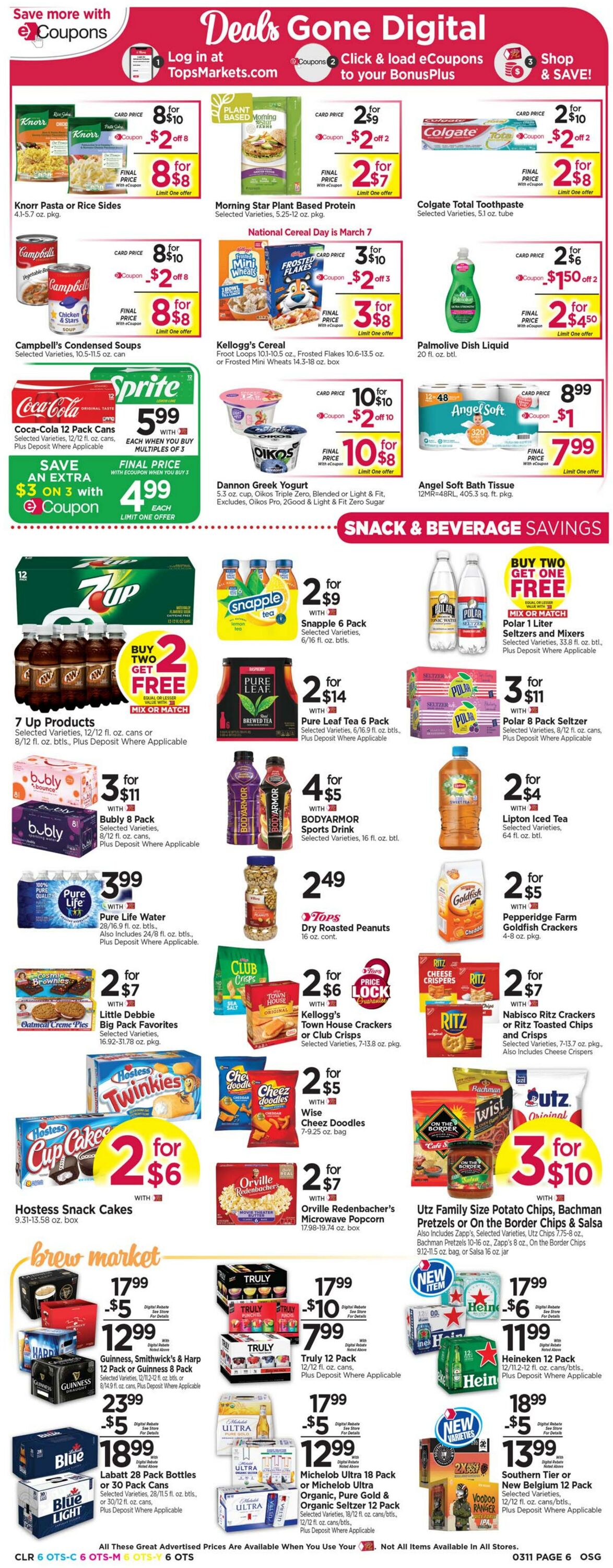 Weekly ad Tops Friendly Markets 03/05/2023 - 03/11/2023