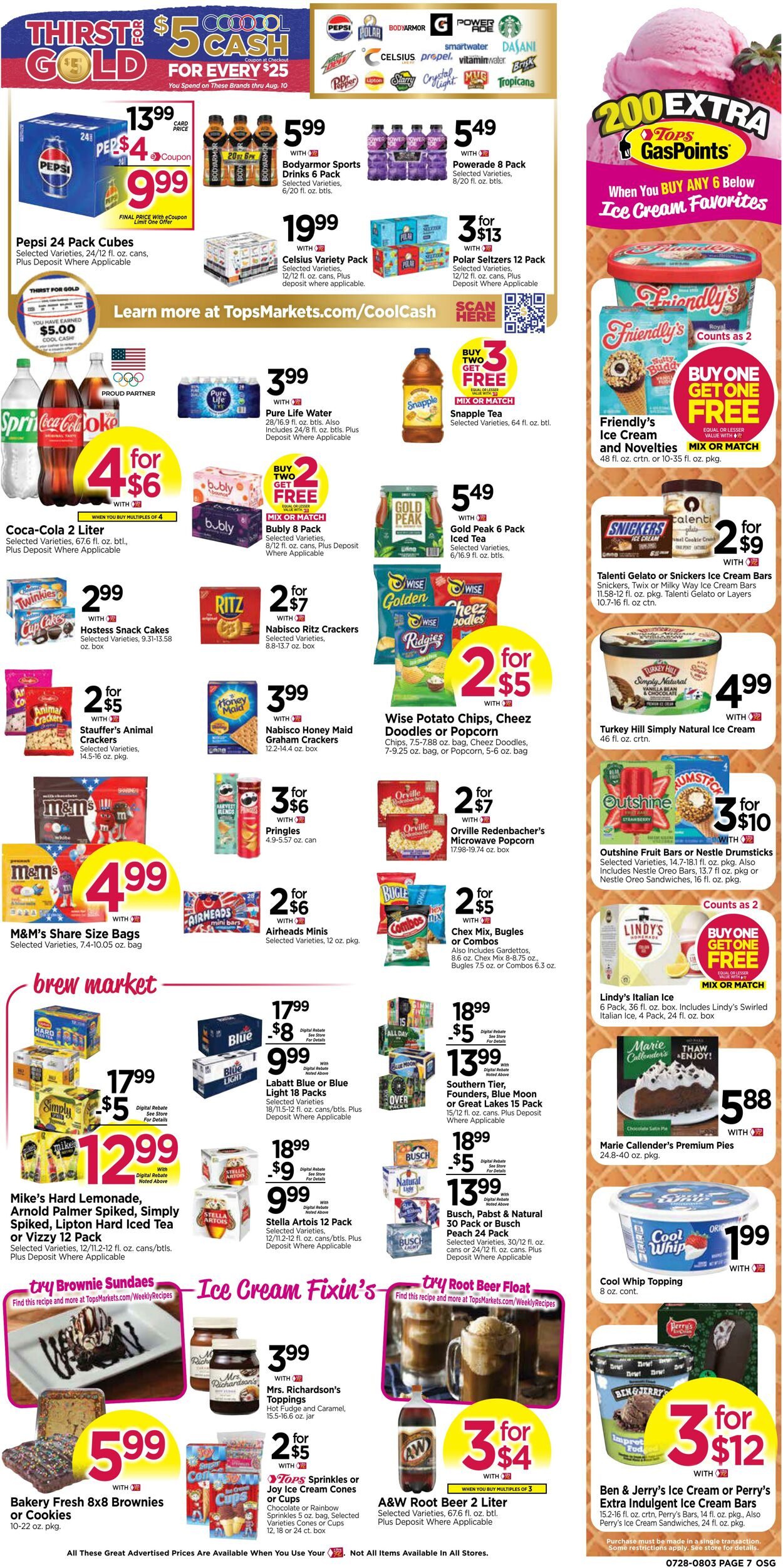 Weekly ad Tops Friendly Markets 07/28/2024 - 08/03/2024