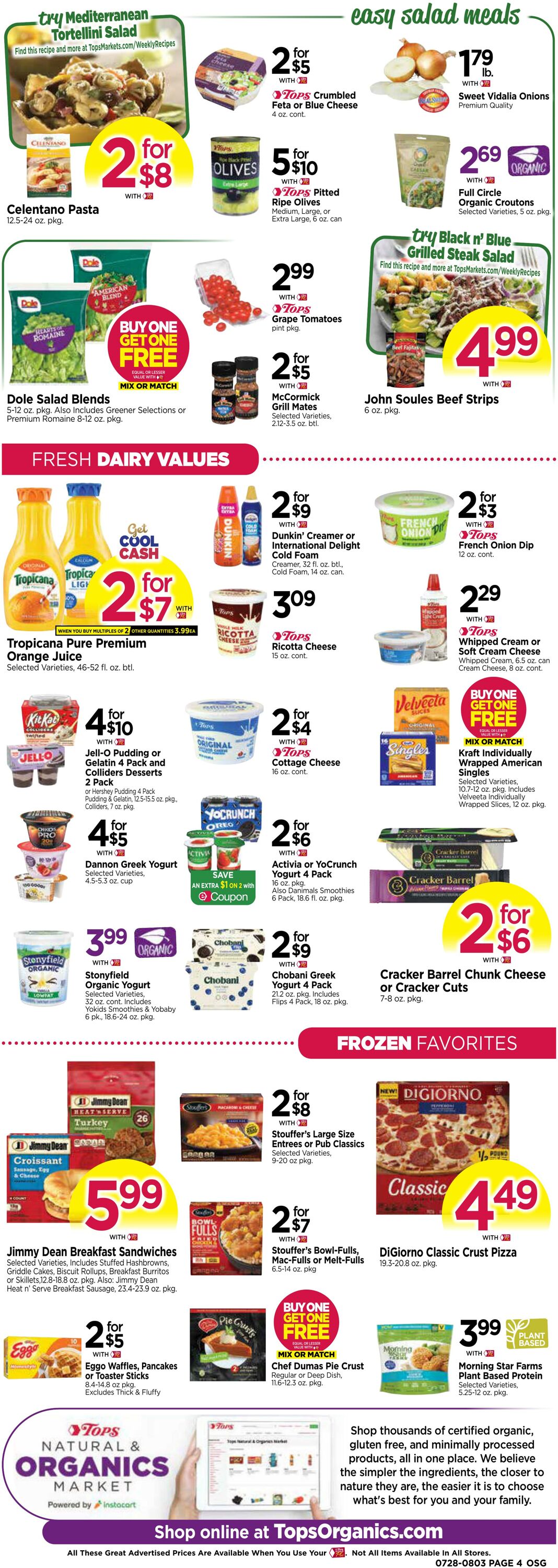 Weekly ad Tops Friendly Markets 07/28/2024 - 08/03/2024