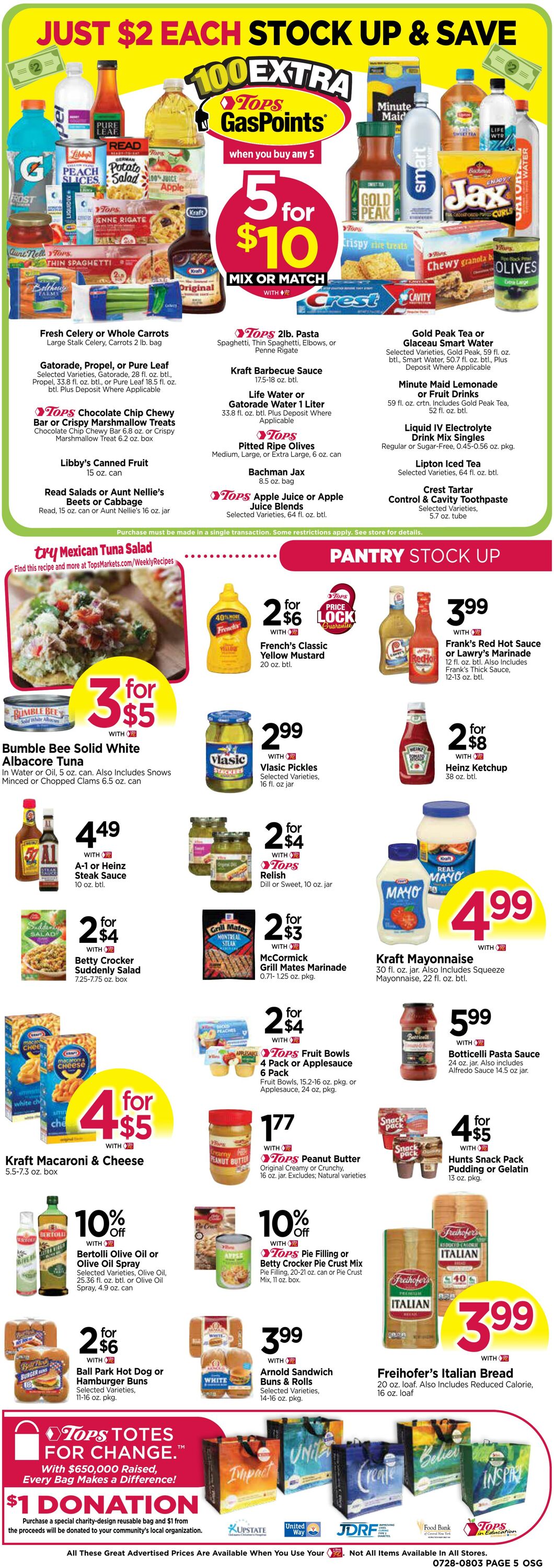 Weekly ad Tops Friendly Markets 07/28/2024 - 08/03/2024