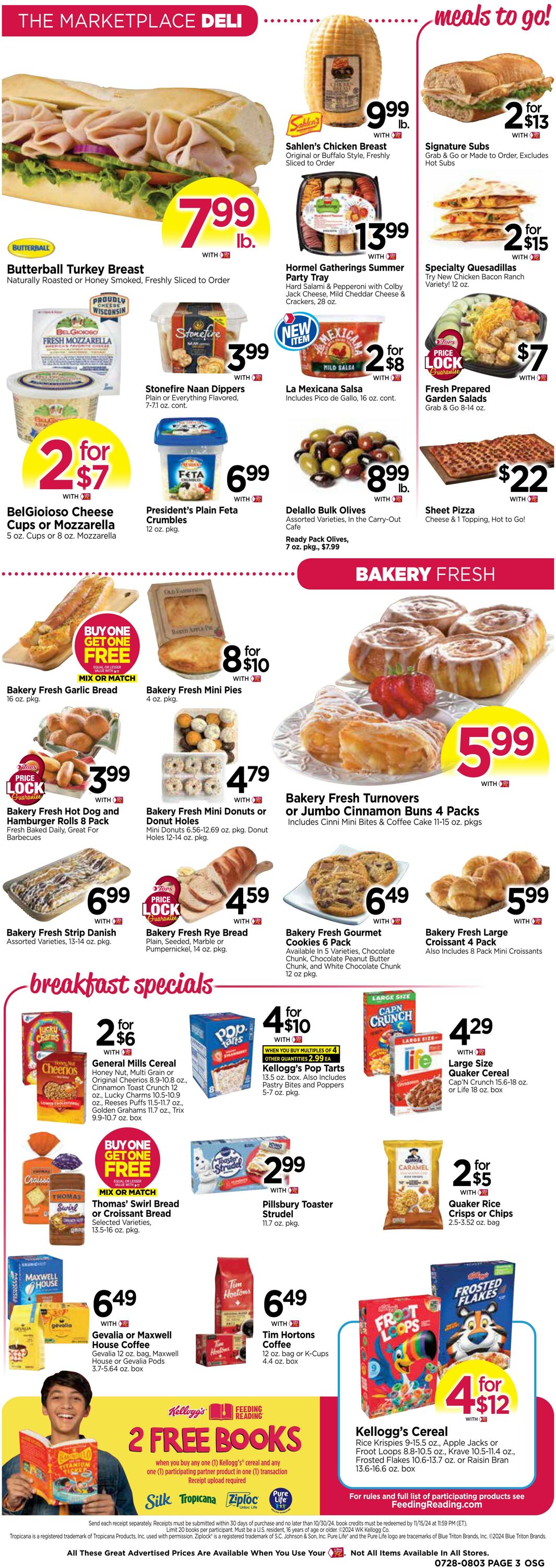 Weekly ad Tops Friendly Markets 07/28/2024 - 08/03/2024