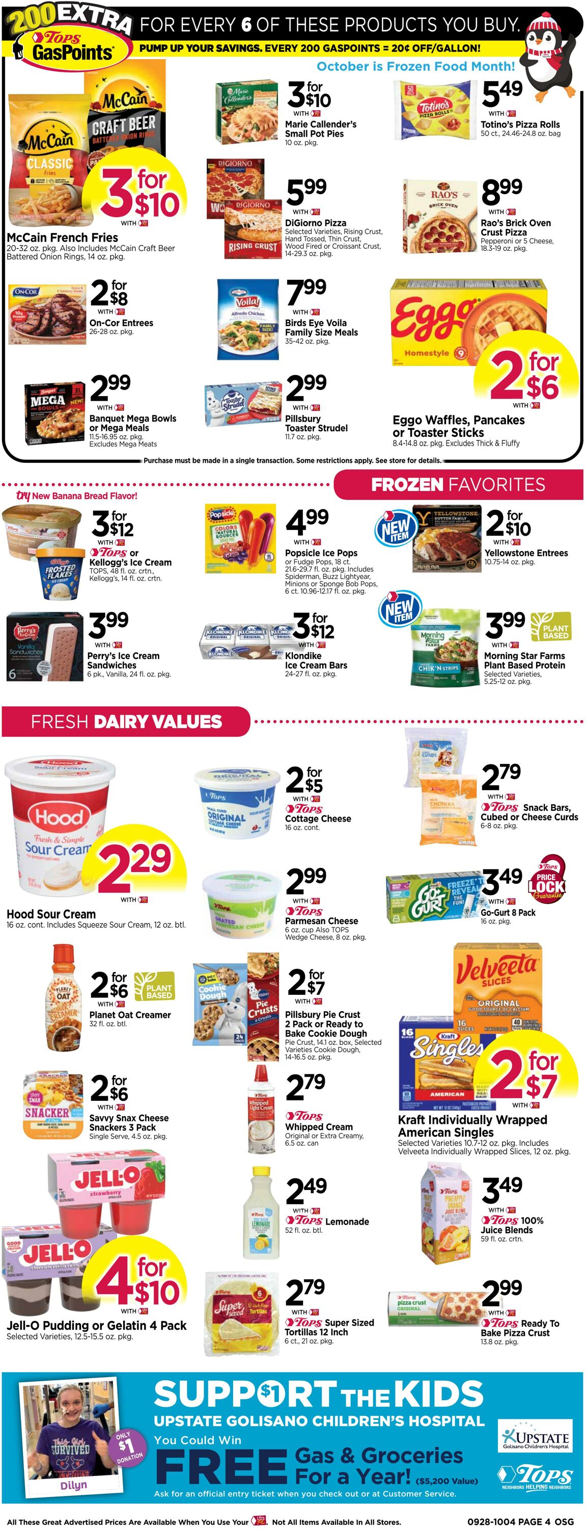 Weekly ad Tops Friendly Markets 09/28/2025 - 10/04/2025