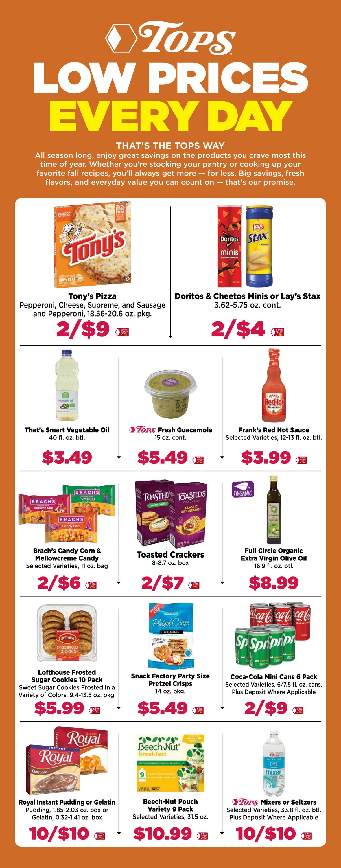 Weekly ad Tops Friendly Markets 09/28/2025 - 10/04/2025