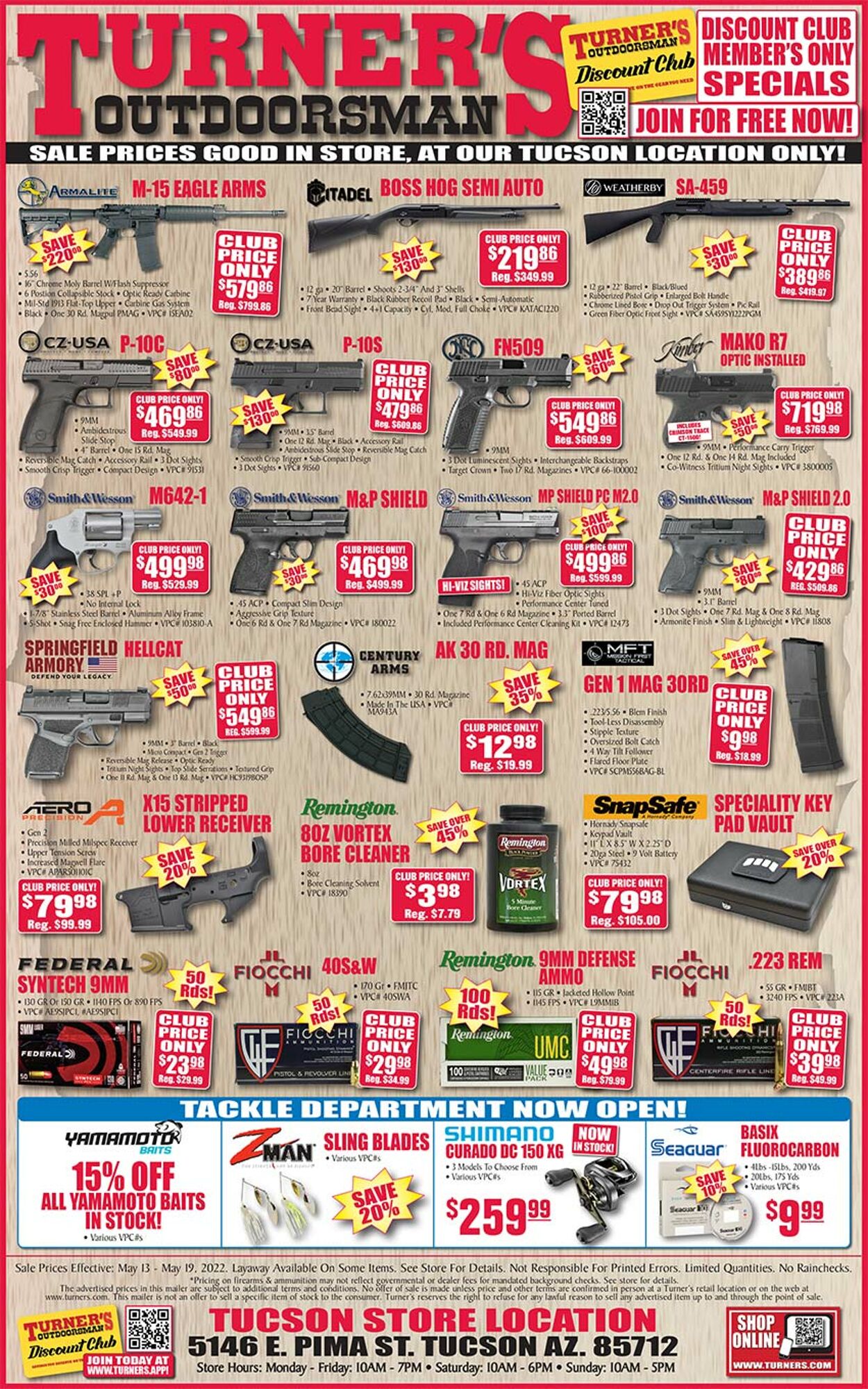 Weekly ad Turner's Outdoorsman 05/13/2022-05/19/2022