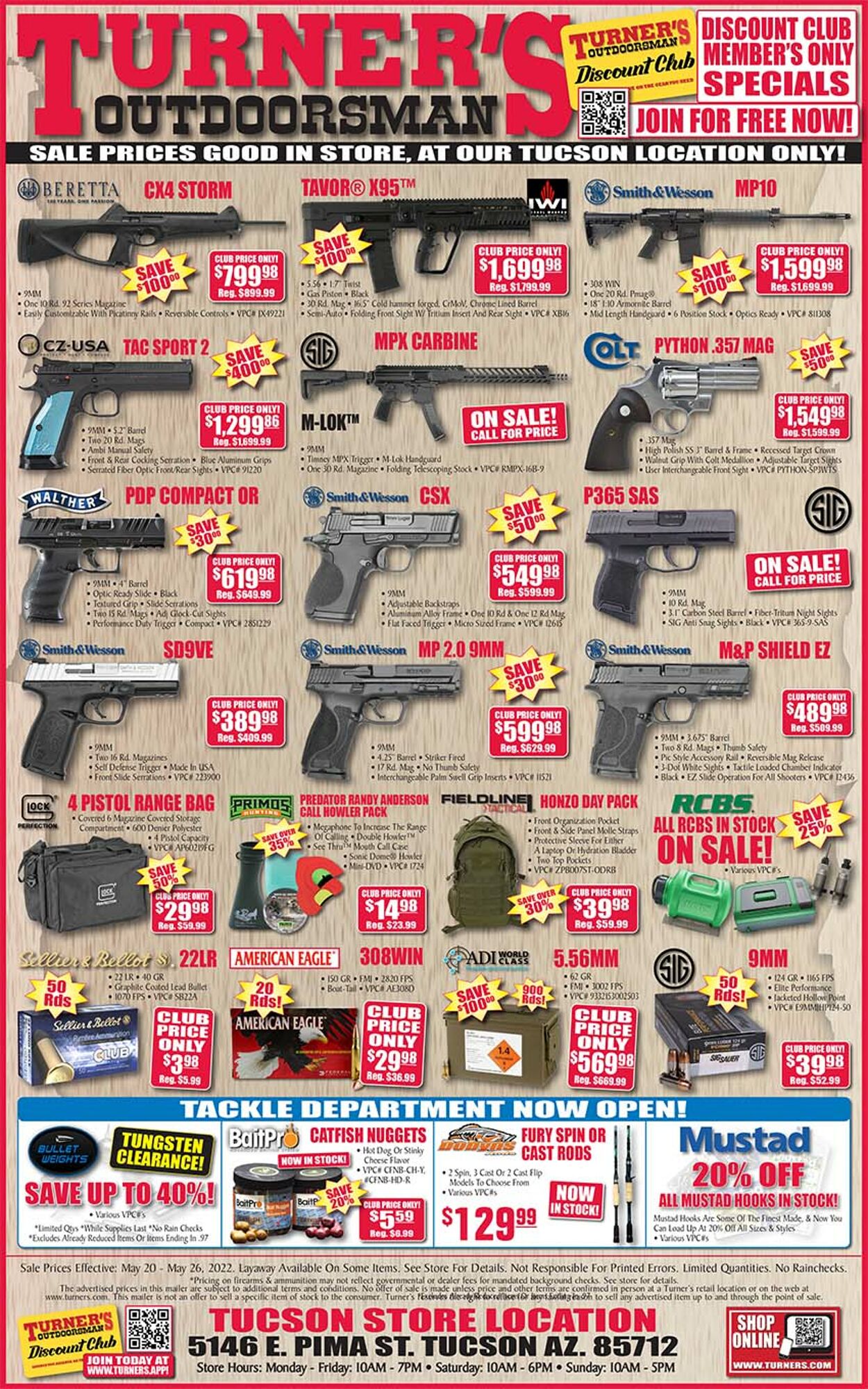 Weekly ad Turner's Outdoorsman 05/20/2022-05/26/2022