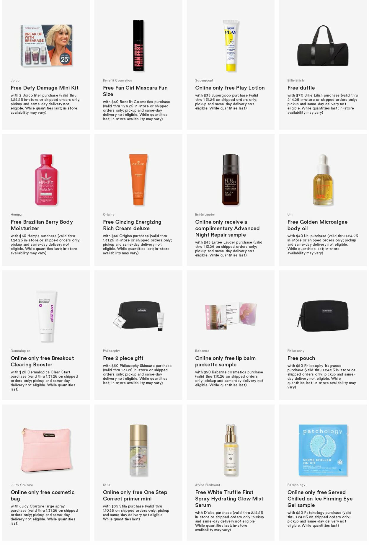 Weekly ad Ulta Beauty 01/05/2026 - 01/14/2026