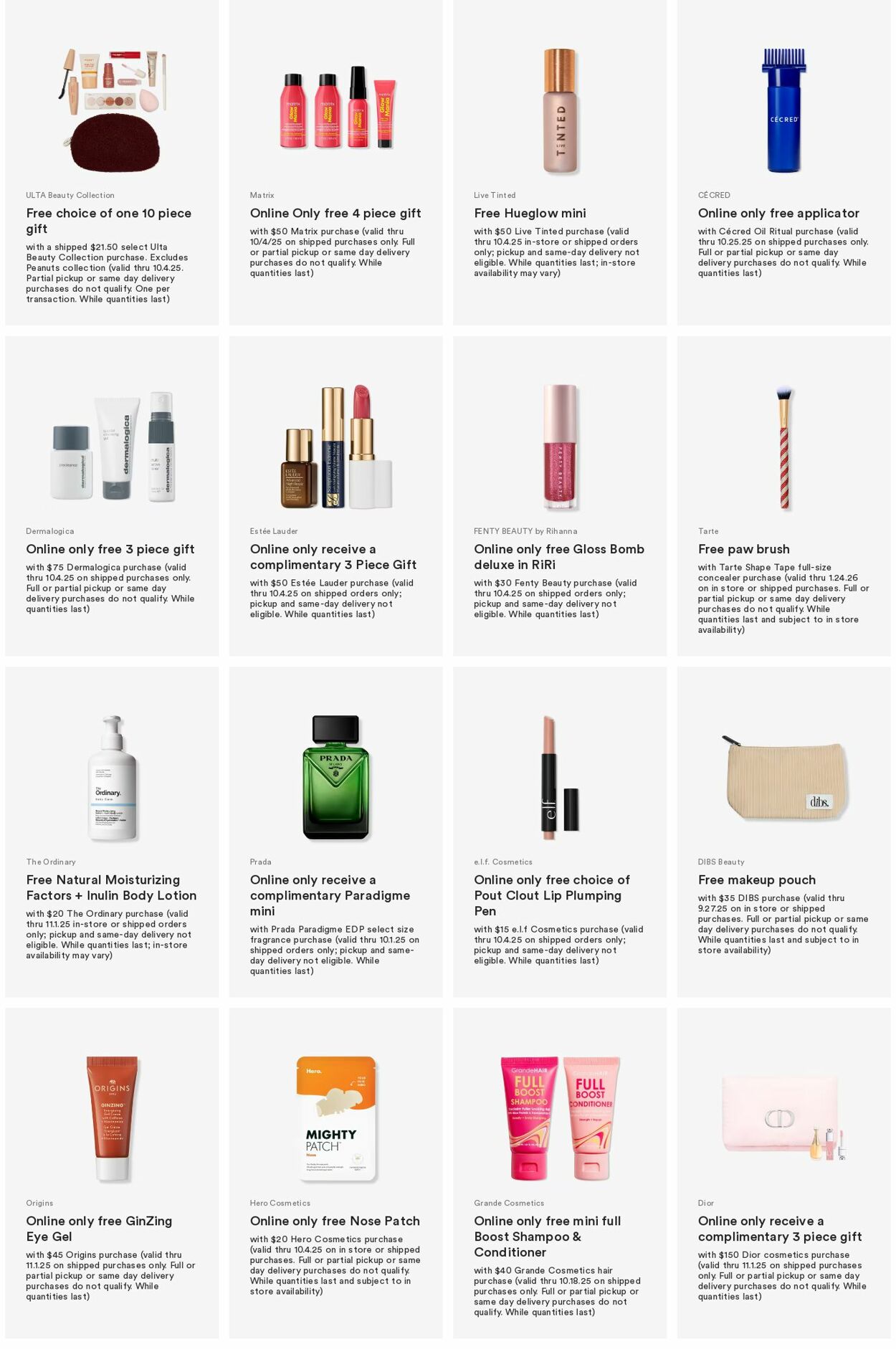 Weekly ad Ulta Beauty 09/29/2025 - 10/08/2025