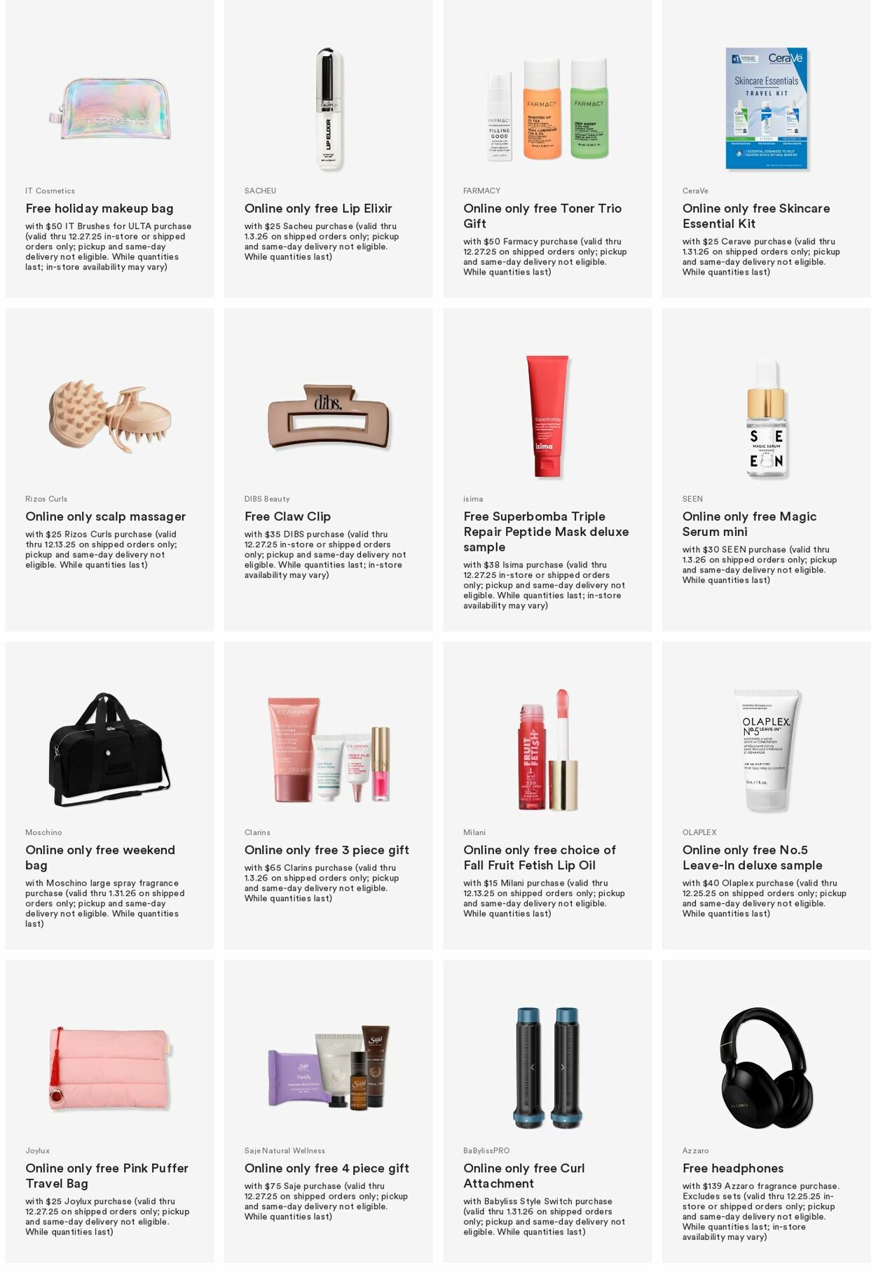 Weekly ad Ulta Beauty 12/08/2025 - 12/17/2025