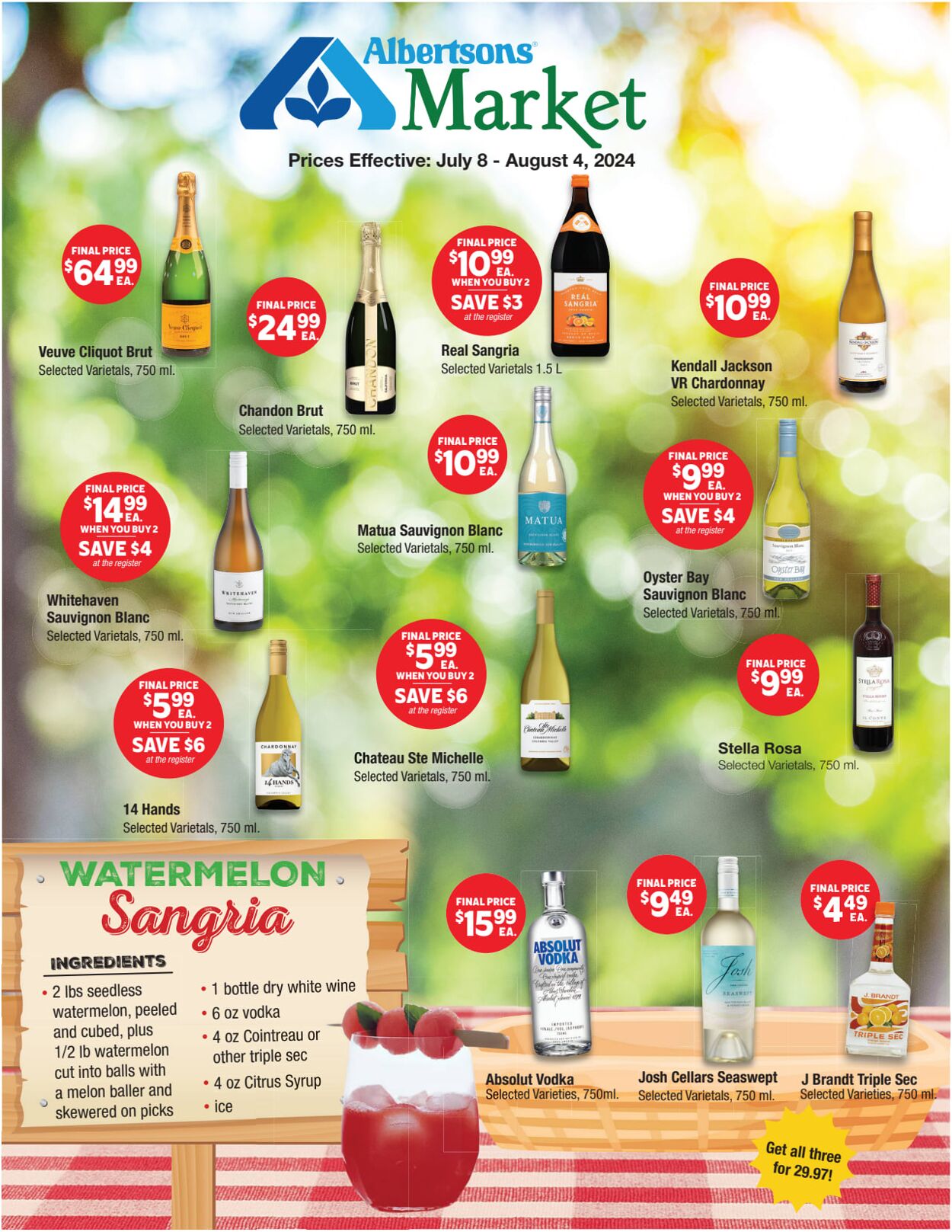 Weekly ad United Supermarkets 07/08/2024 - 08/04/2024