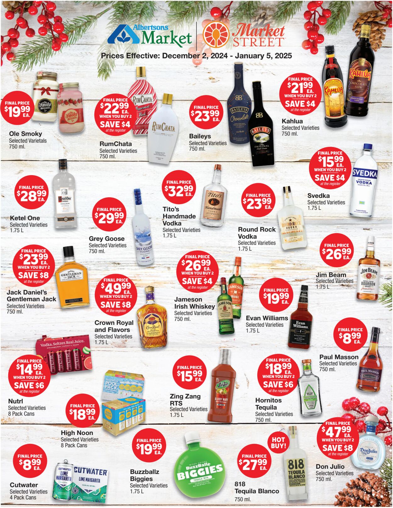 Weekly ad United Supermarkets 12/02/2024 - 12/24/2024