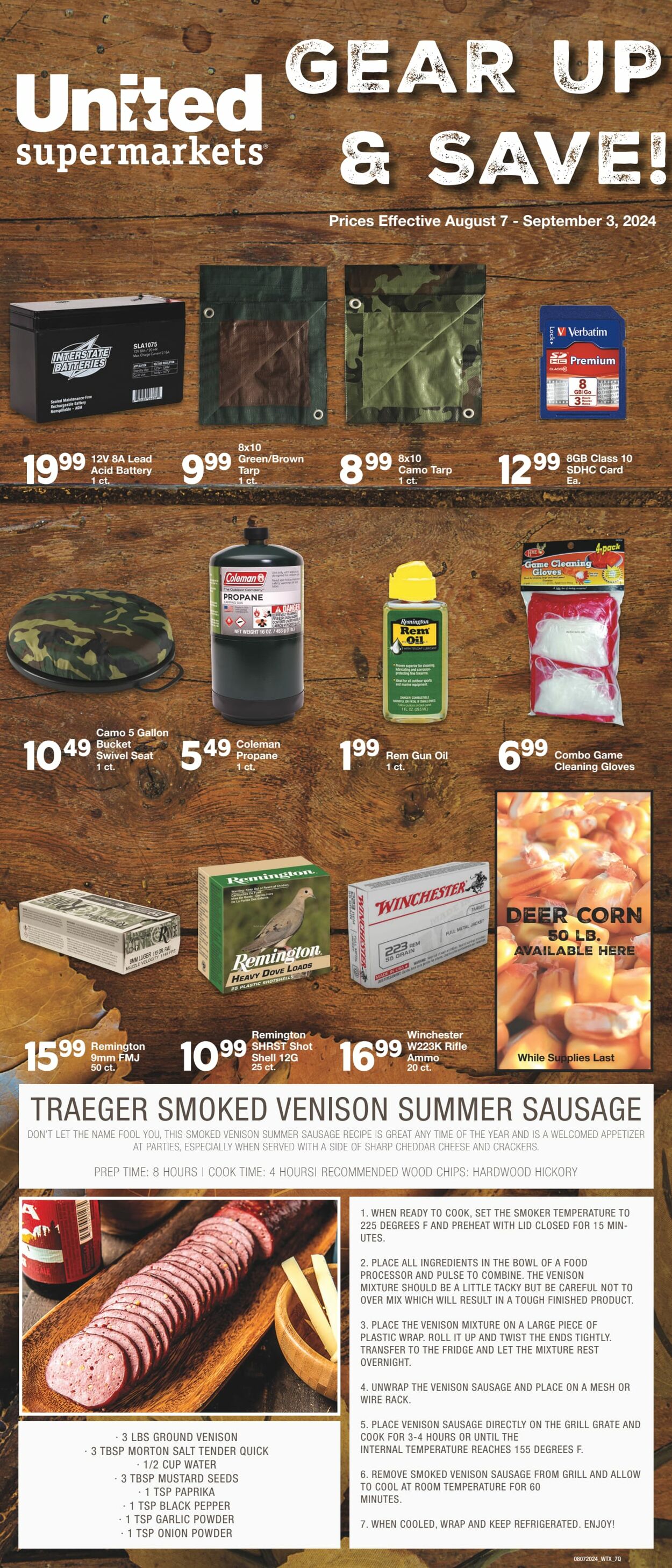 Weekly ad United Supermarkets 08/07/2024 - 09/03/2024