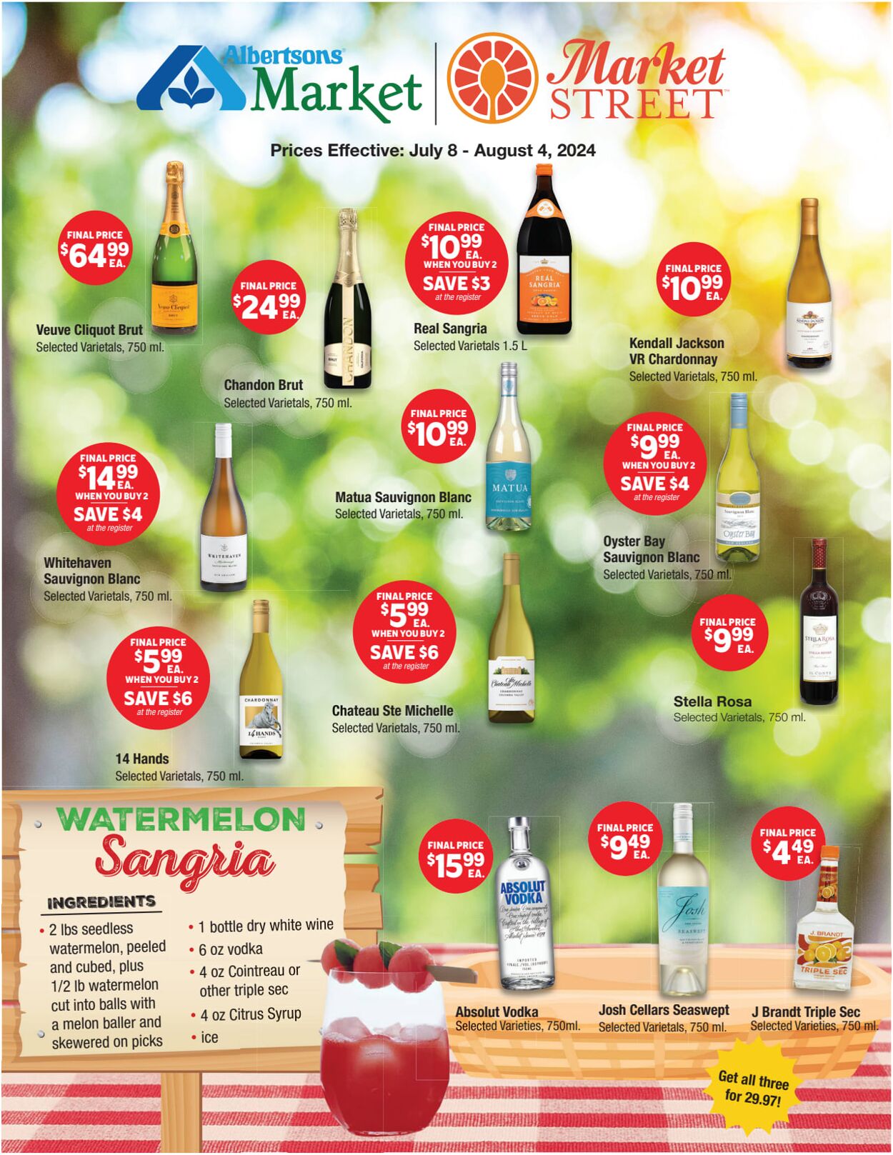 Weekly ad United Supermarkets 07/08/2024 - 08/04/2024