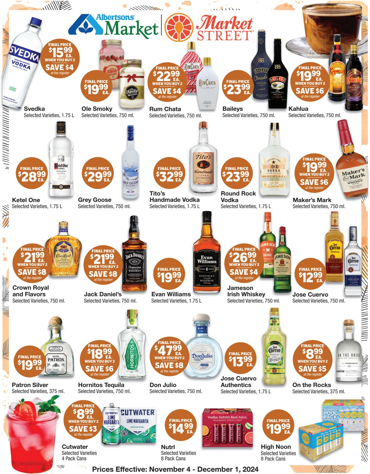 Weekly ad United Supermarkets 11/04/2024 - 12/01/2024